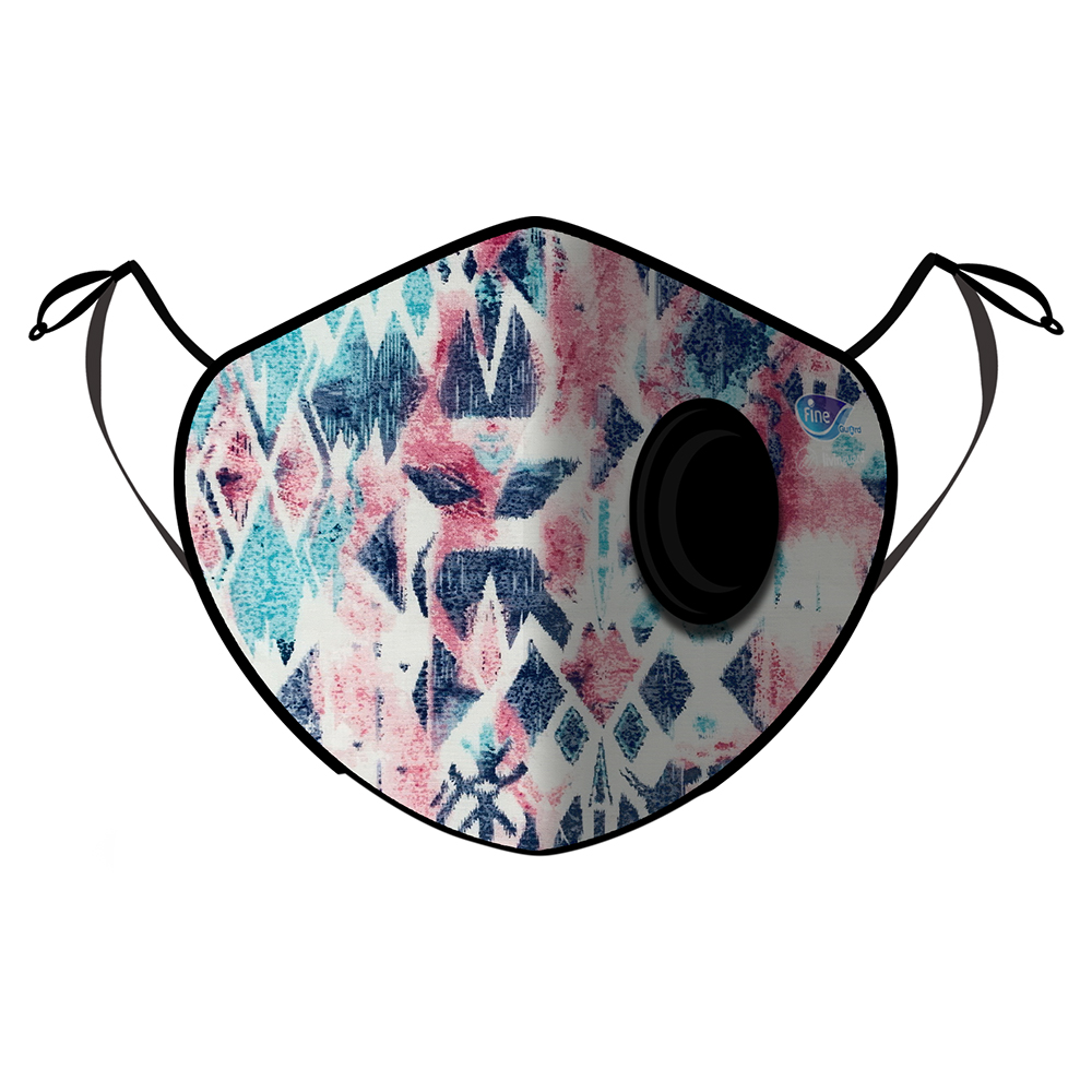 Pre Owned Fine Guard By Caroline Reusable N95 Face Mask, Malibu Beach - Medium (Available for UAE Customers Only)