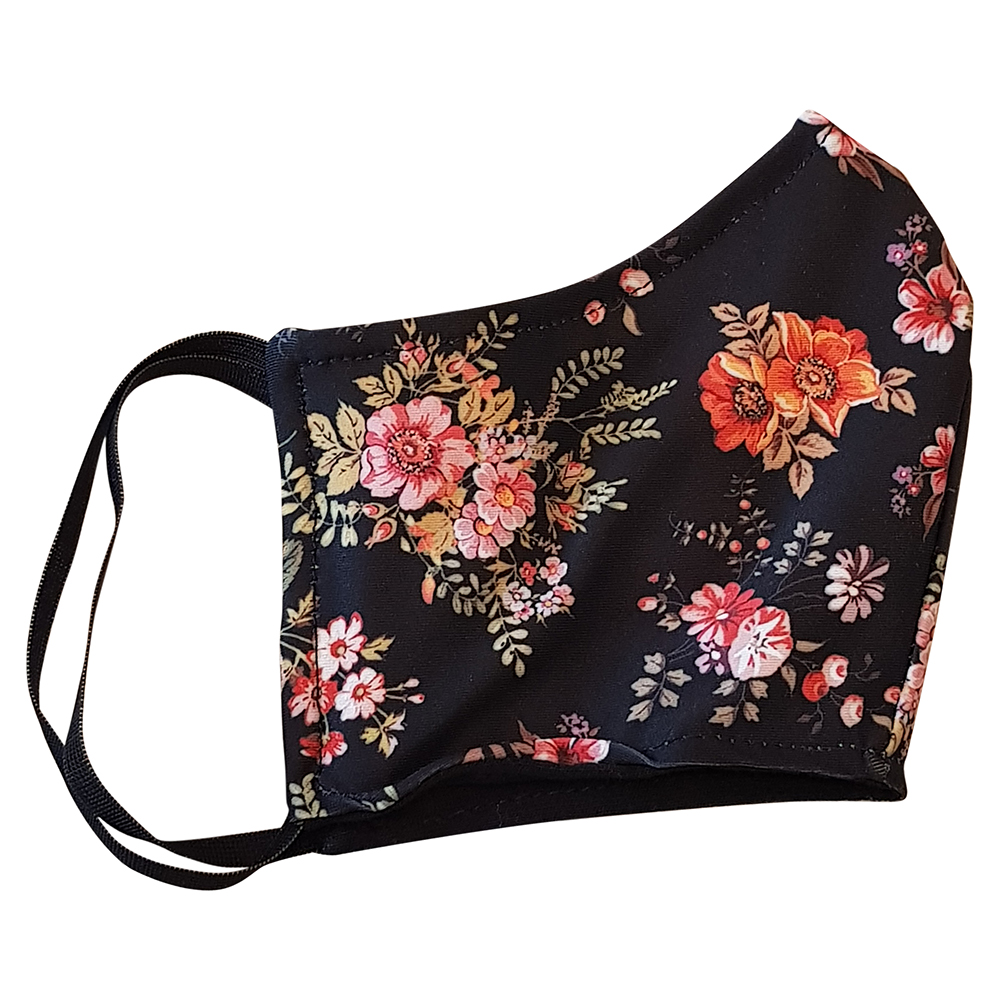 

Non-Medical Handmade Floral Print Cotton Face Mask - Pack Of 10 ( Available for UAE Customers Only), Black