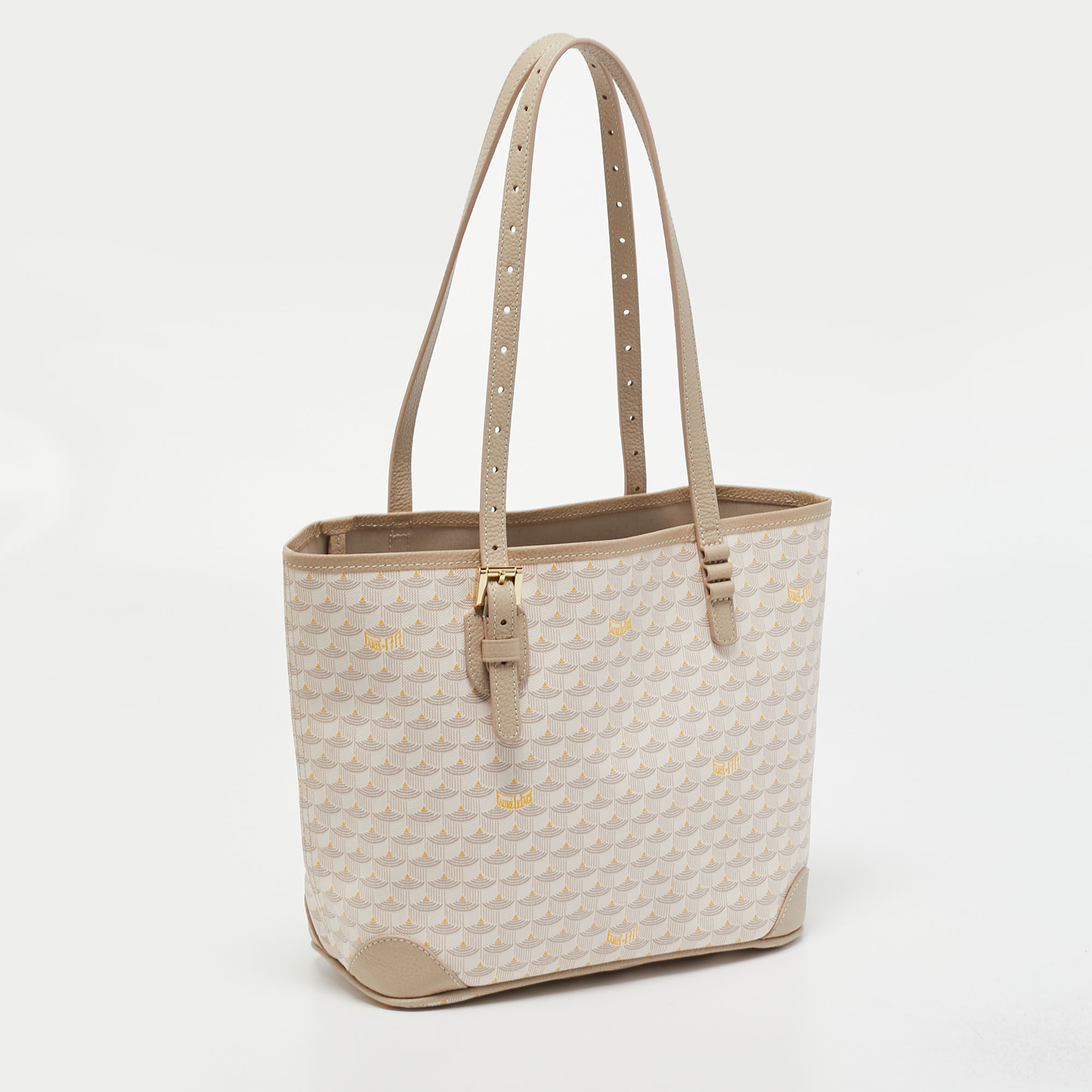 Faure Le Page Beige Coated Canvas Daily Battle 27 Tote