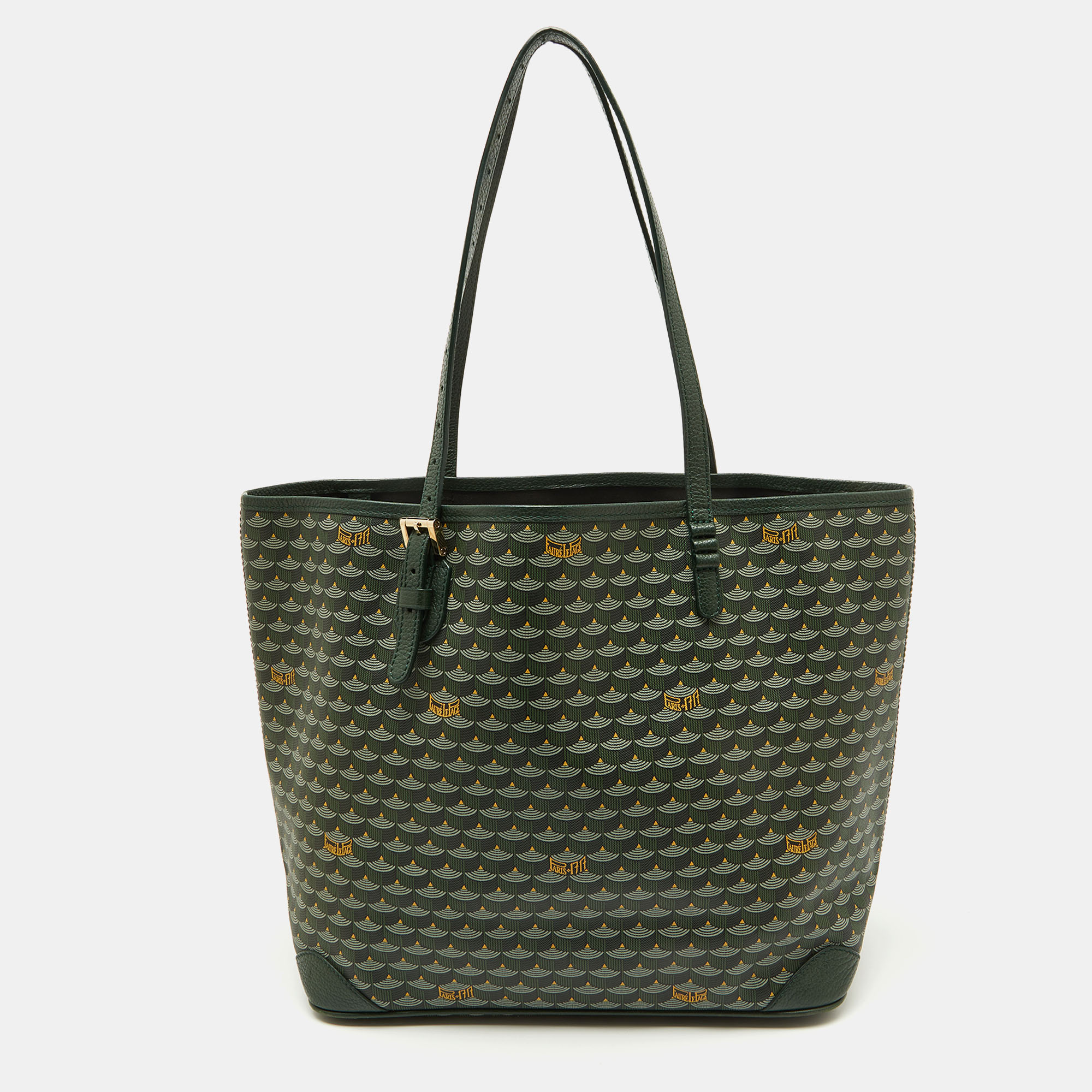 

Faure Le page Green Coated Canvas and Leather Daily Battle 35 Tote