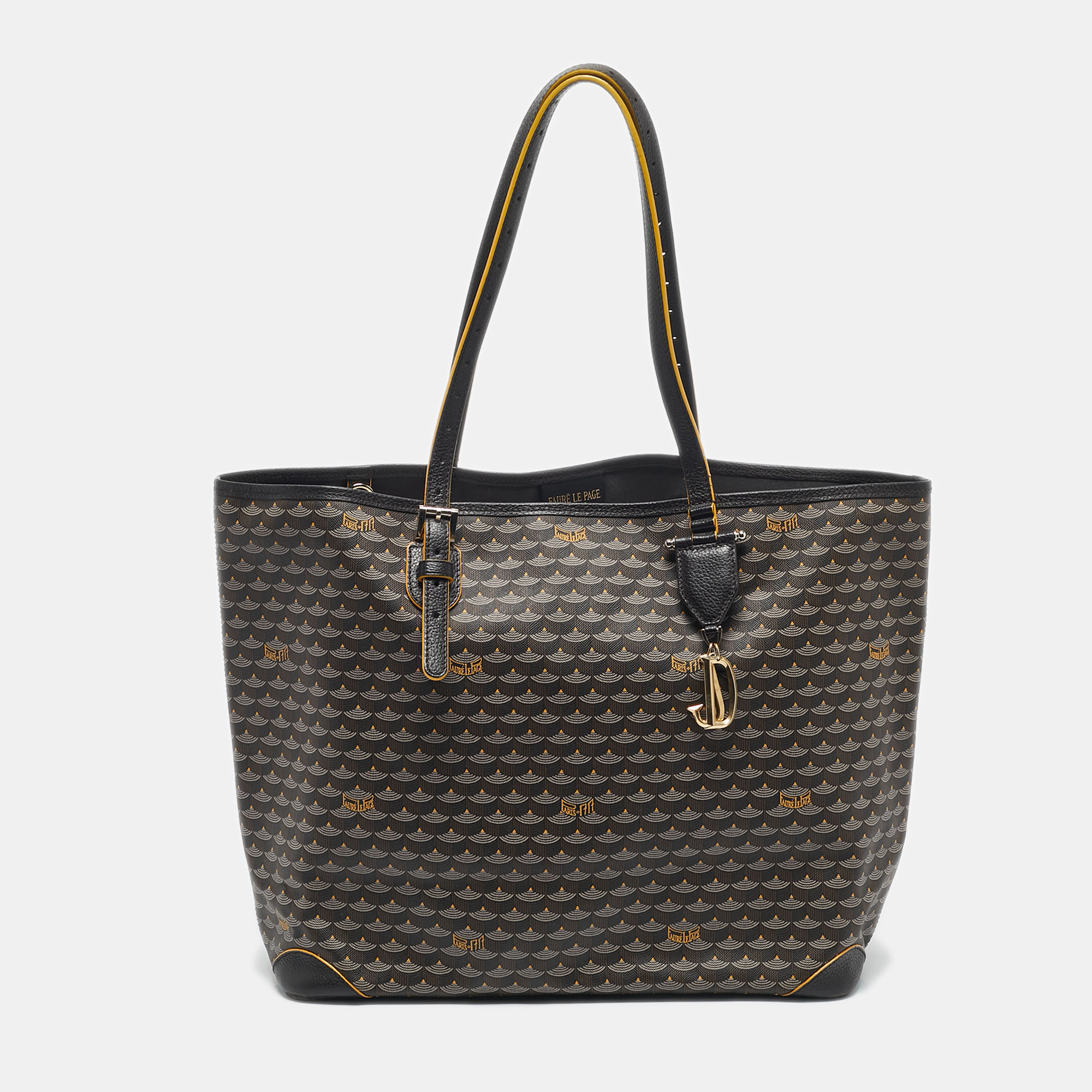 

Faure Le Page Black Coated Canvas Daily Battle 35 Tote