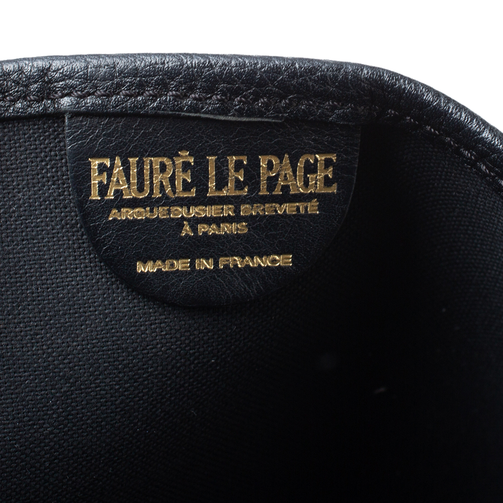 Fauré Le Page Burgundy Monogram Canvas and Leather Daily Battle