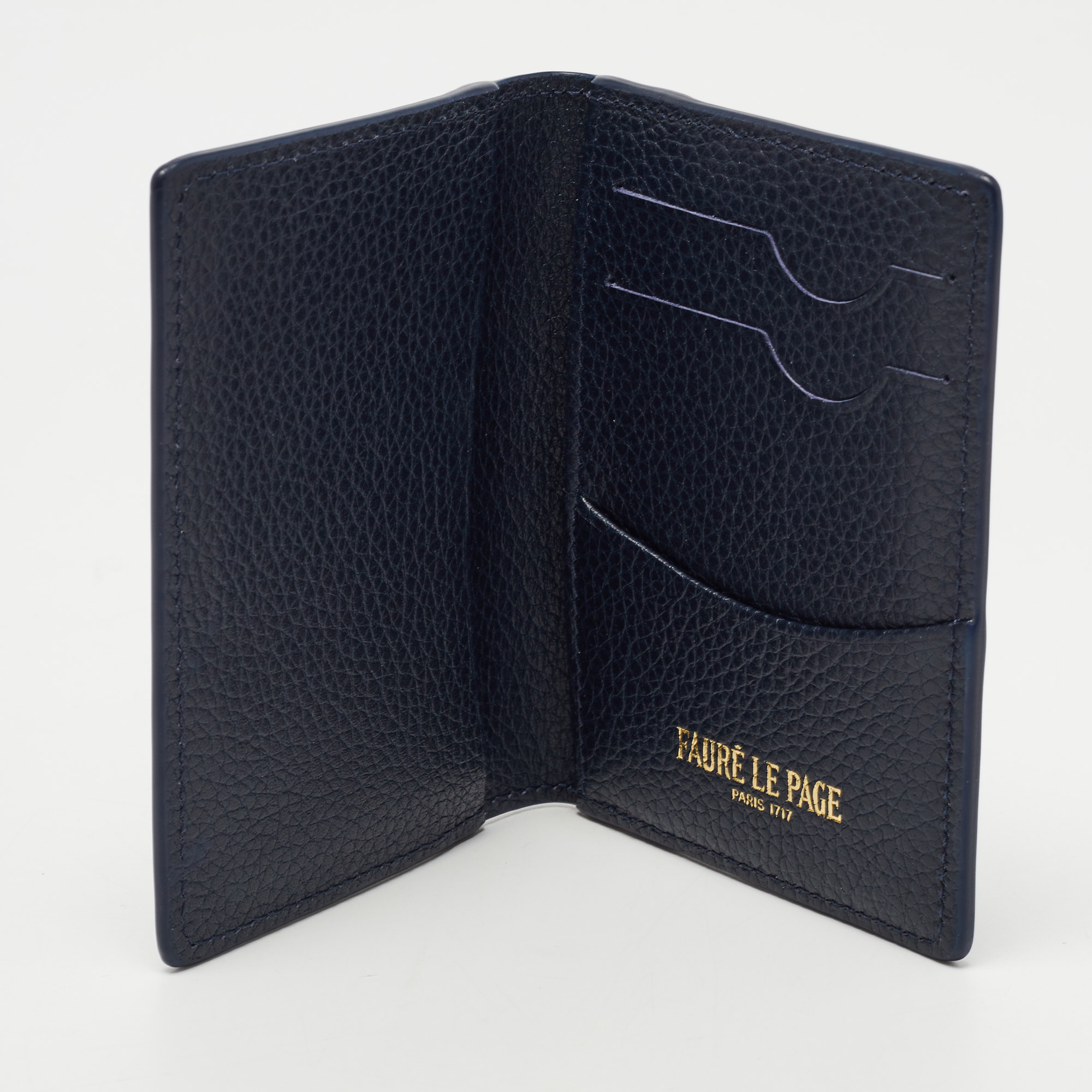 

Faure Le Page Multicolor Coated Canvas and Leather Card Case