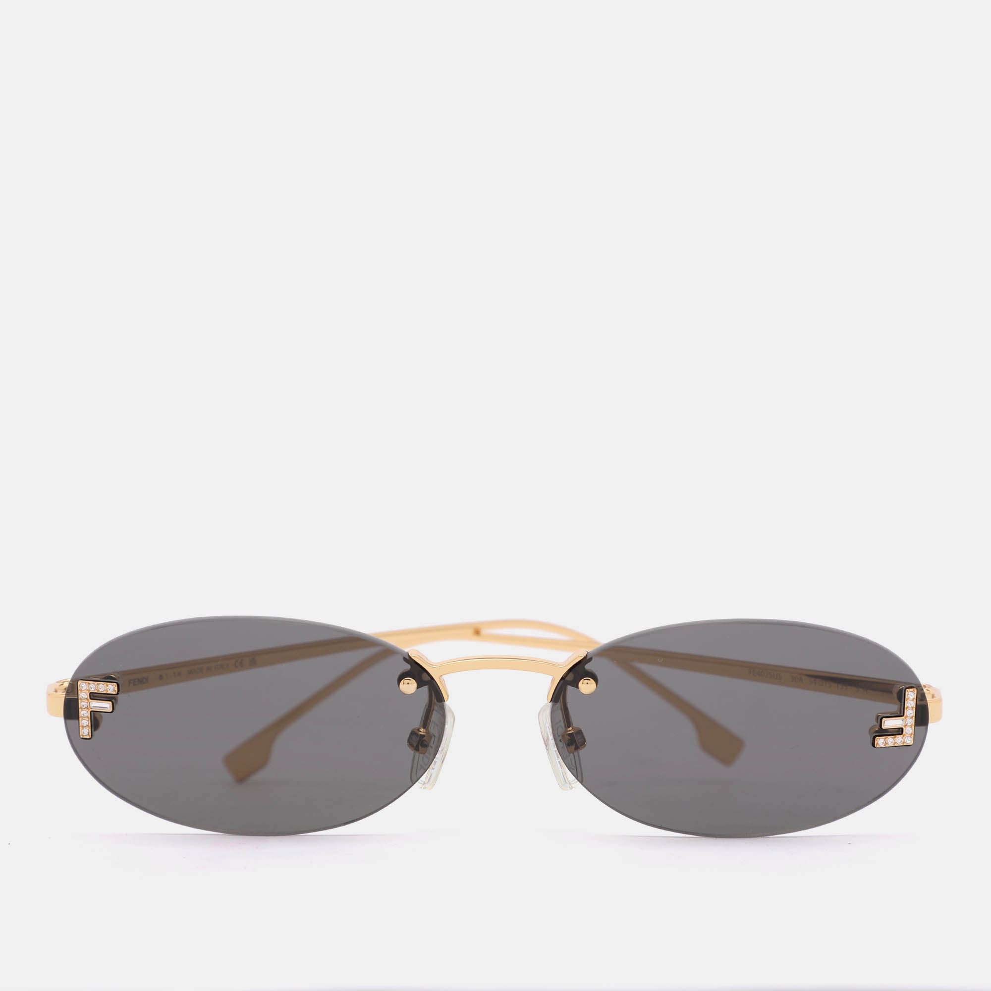 

Fendi Gold Tone/Black FE4075US Fendi First Oval Sunglass