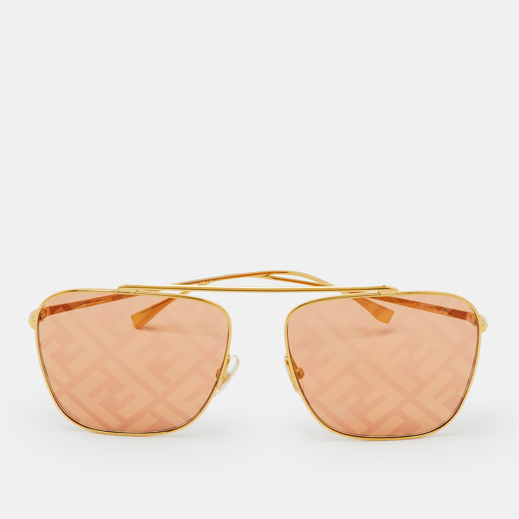 

Fendi Gold Tone/Orange FF0406/S Fendi Forever Aviator Sunglasses