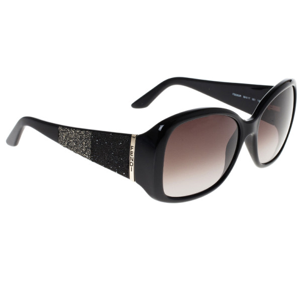 Pre Owned Fendi 5263 Two-Tone Crystal Embellished Sunglasses