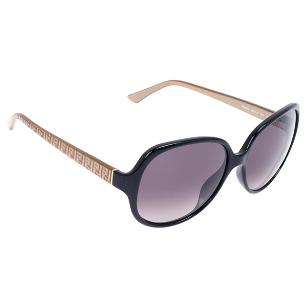 Pre Owned Fendi Brown Oversized Square 5274 Sunglasses