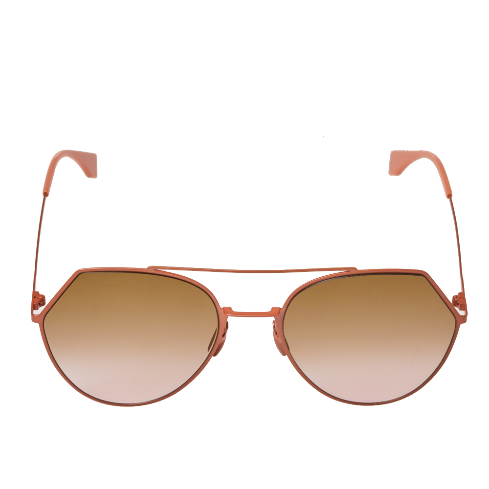 

Fendi Peach Tone/ Bicolor Gradient FF0194/S Eyeline Round Sunglasses, Pink