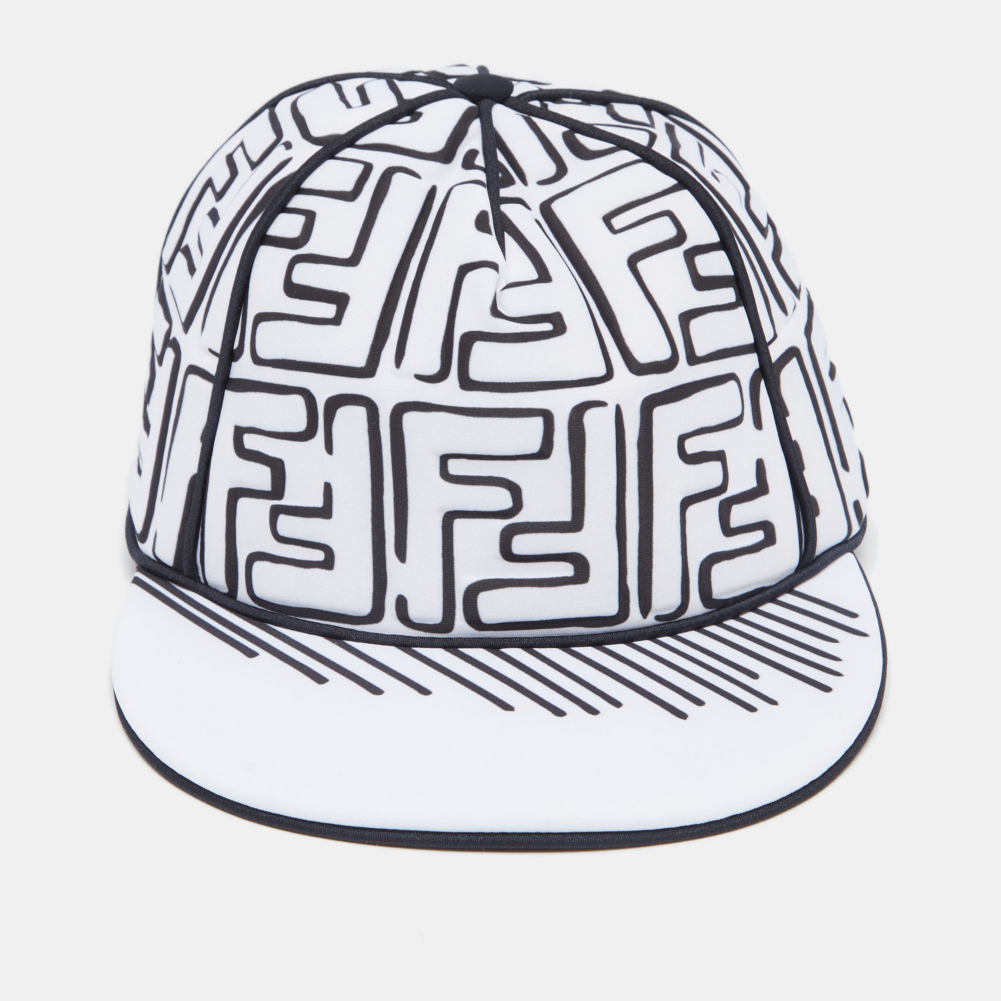 

Fendi x Joshua Vides White Neoprene FF Motif Baseball Cap