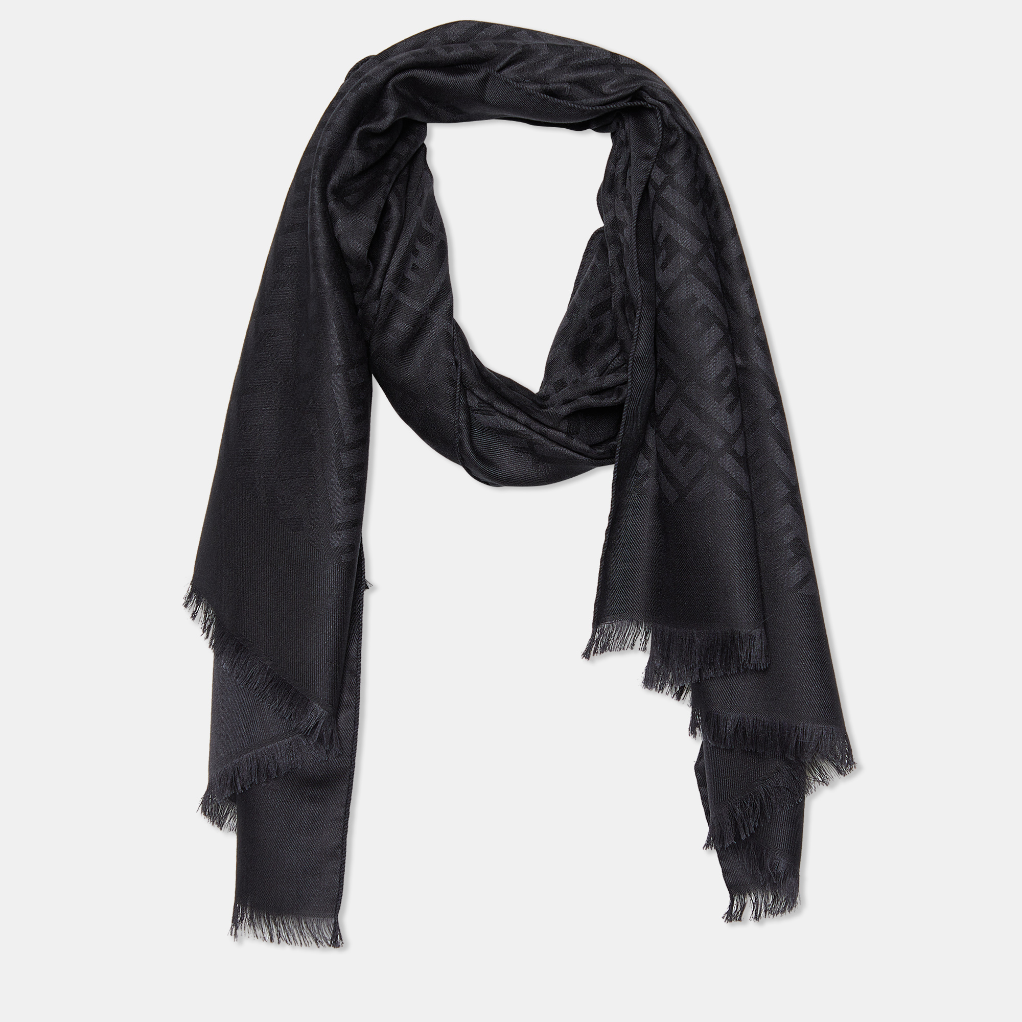 Fendi Rama Shawl in Black