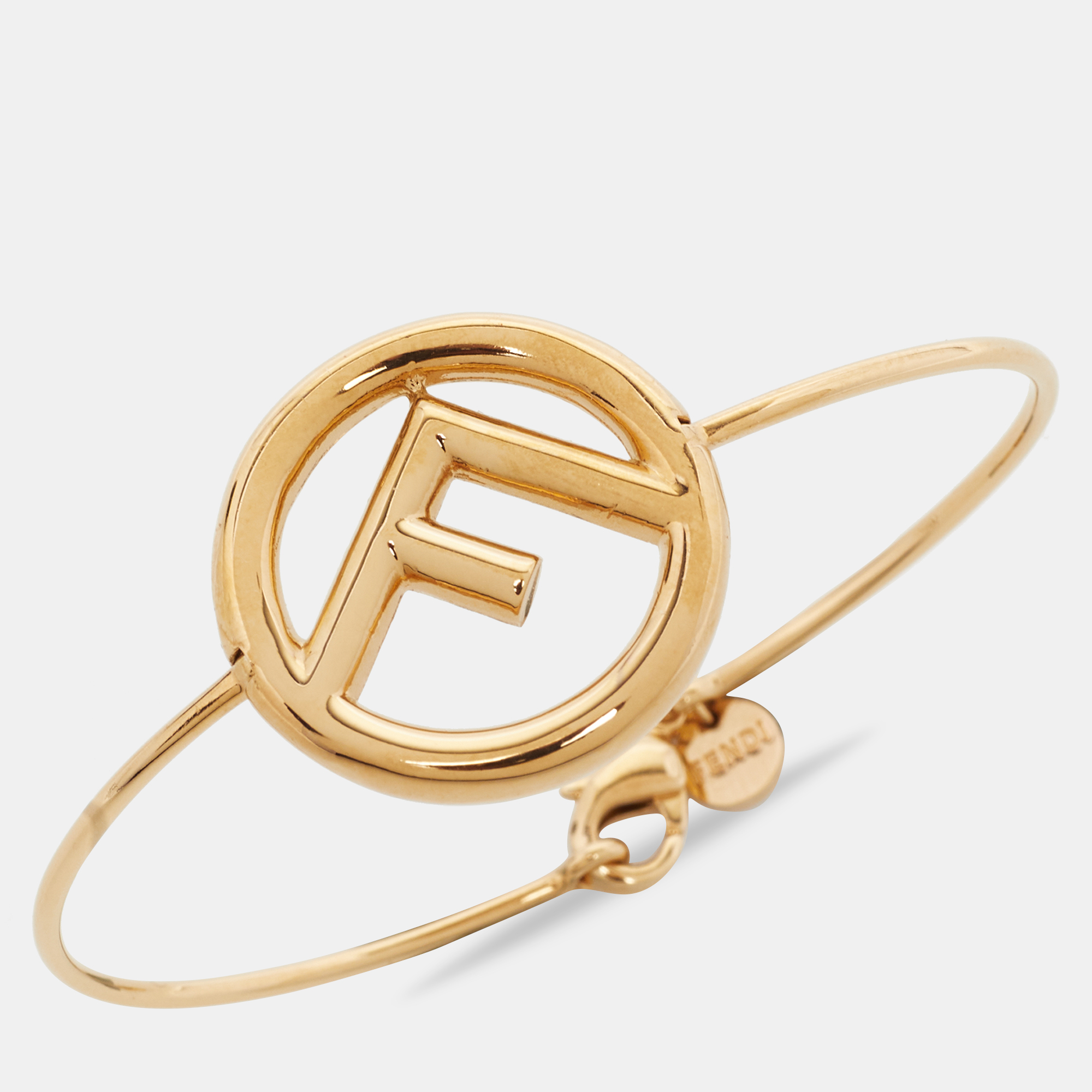

Fendi F is Fendi Gold Tone Narrow Bangle Bracelet