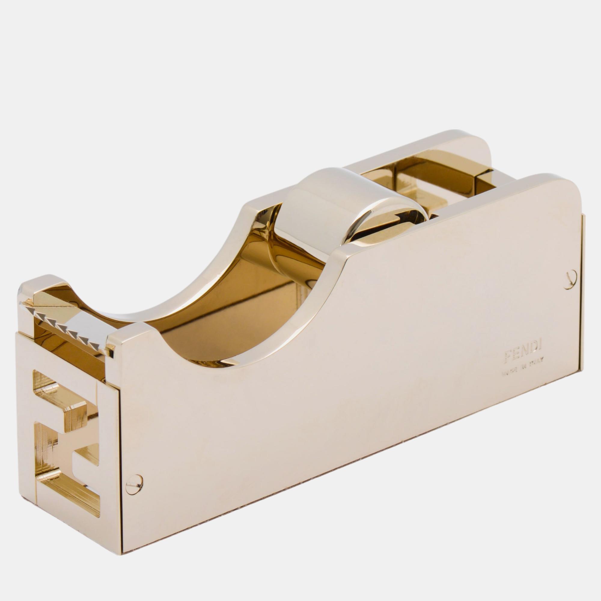 

Fendi Polished Gold Metal Tape Dispenser