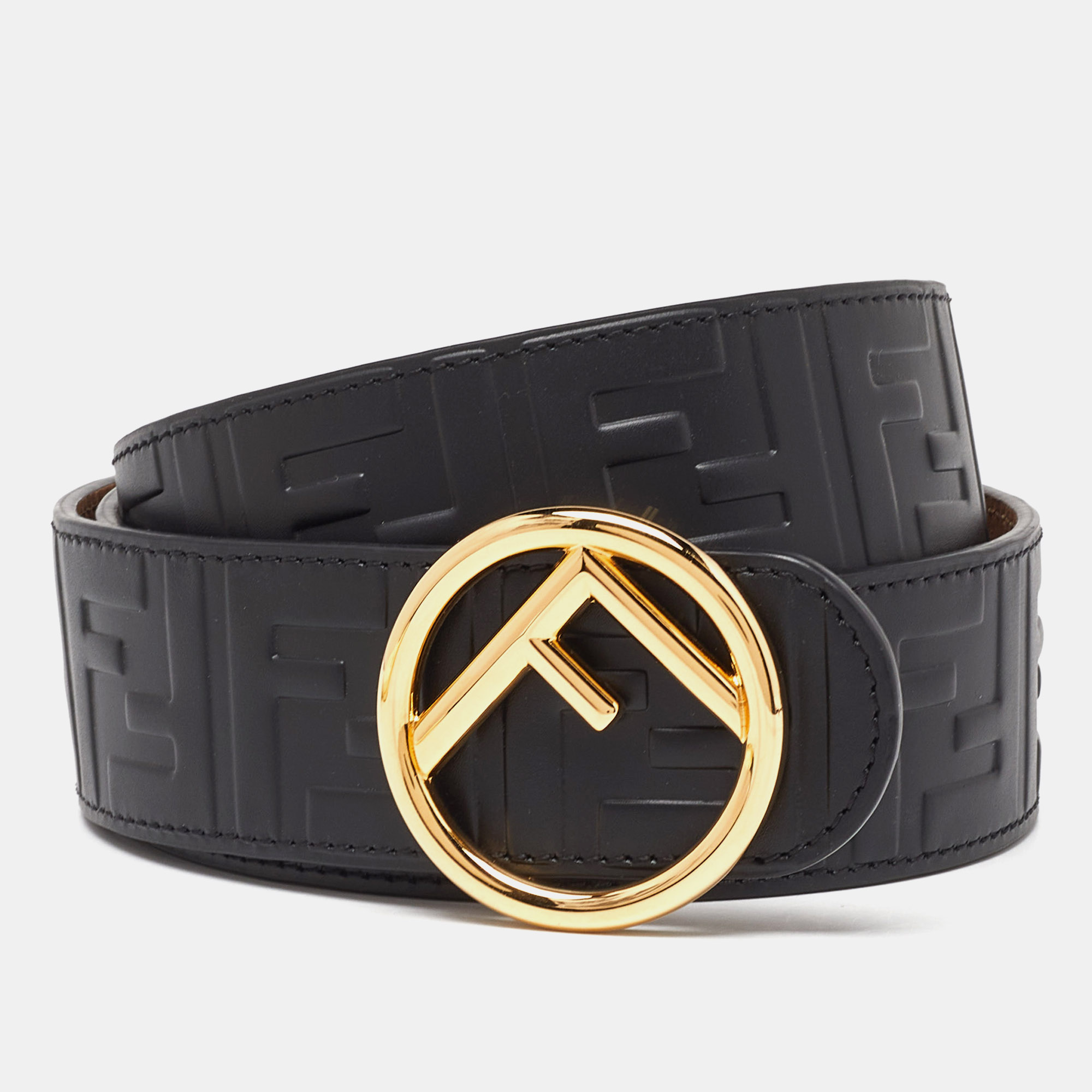 

Fendi Black Zucca Leather F is Fendi Belt