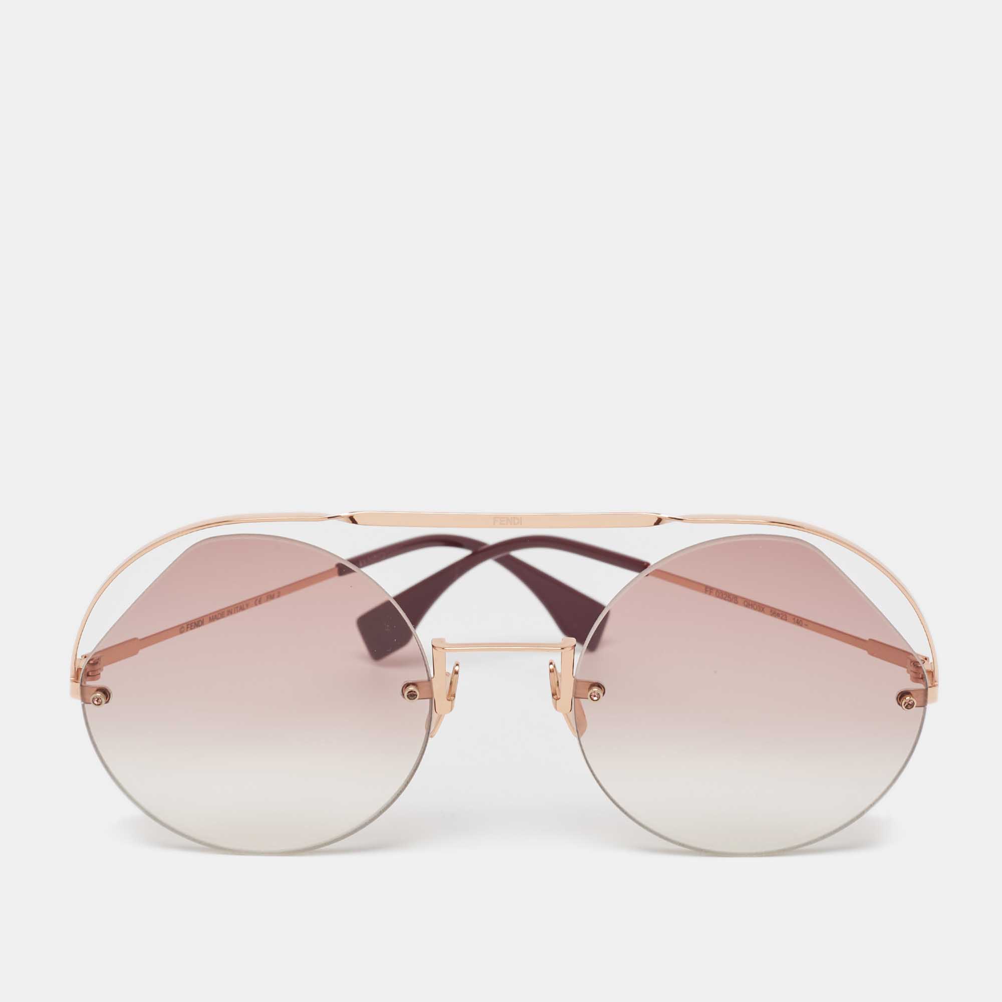 

Fendi Pink Gradient FF 0325/S Round Sunglasses