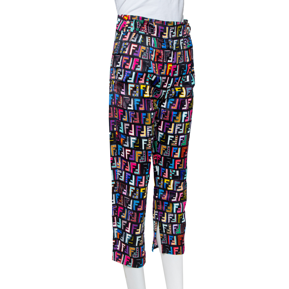 

Fendi Multicolor Synthetic Cropped Fun Fair Pants