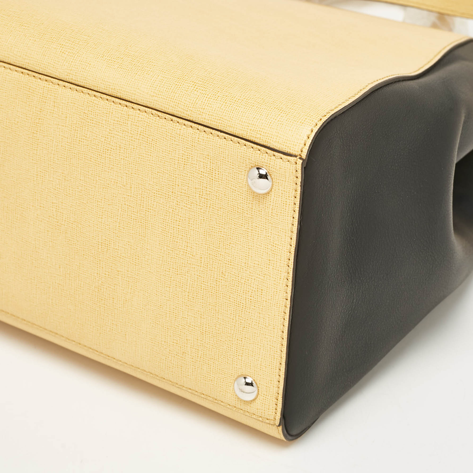 Fendi Tricolor Leather Medium 2Jours Tote 