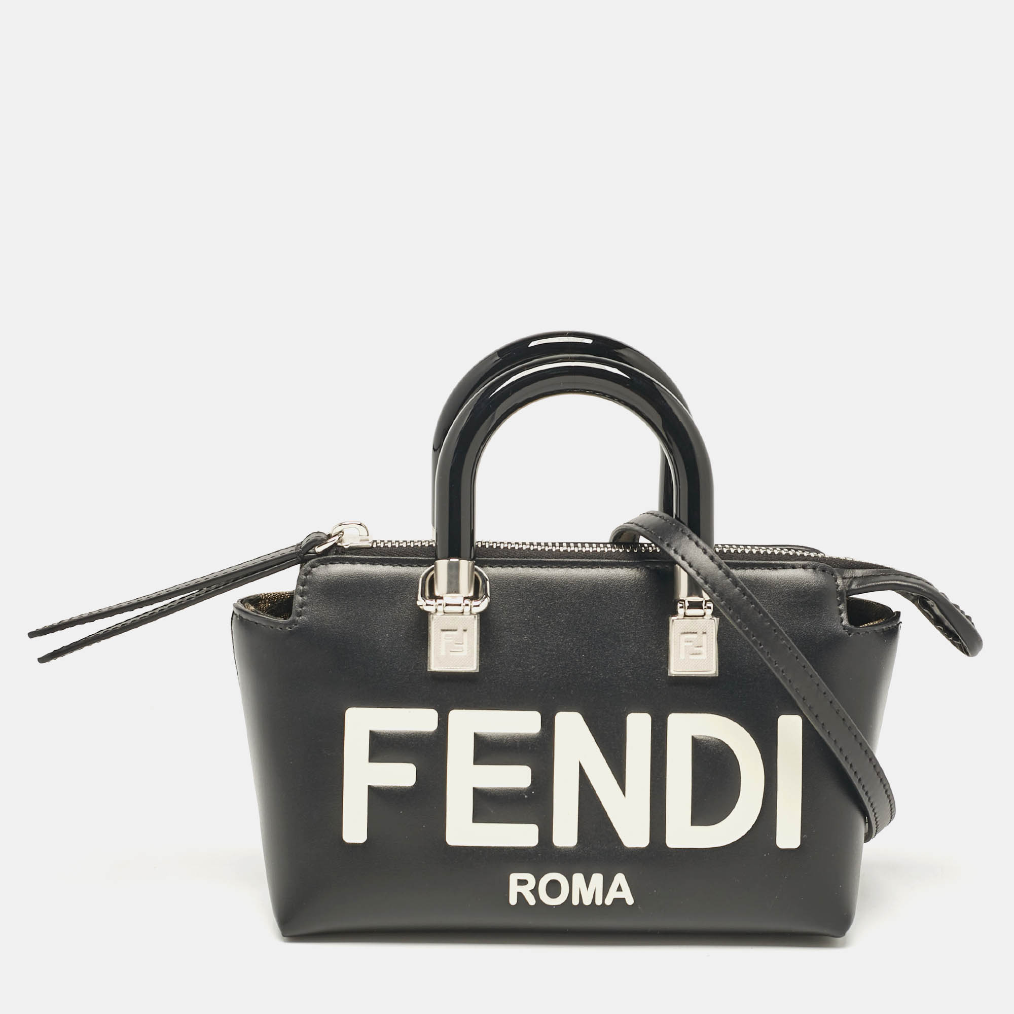 

Fendi Black Leather Mini By The Way Boston Bag