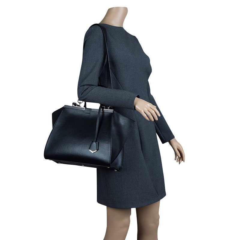 

Fendi Black Leather 3Jours Tote