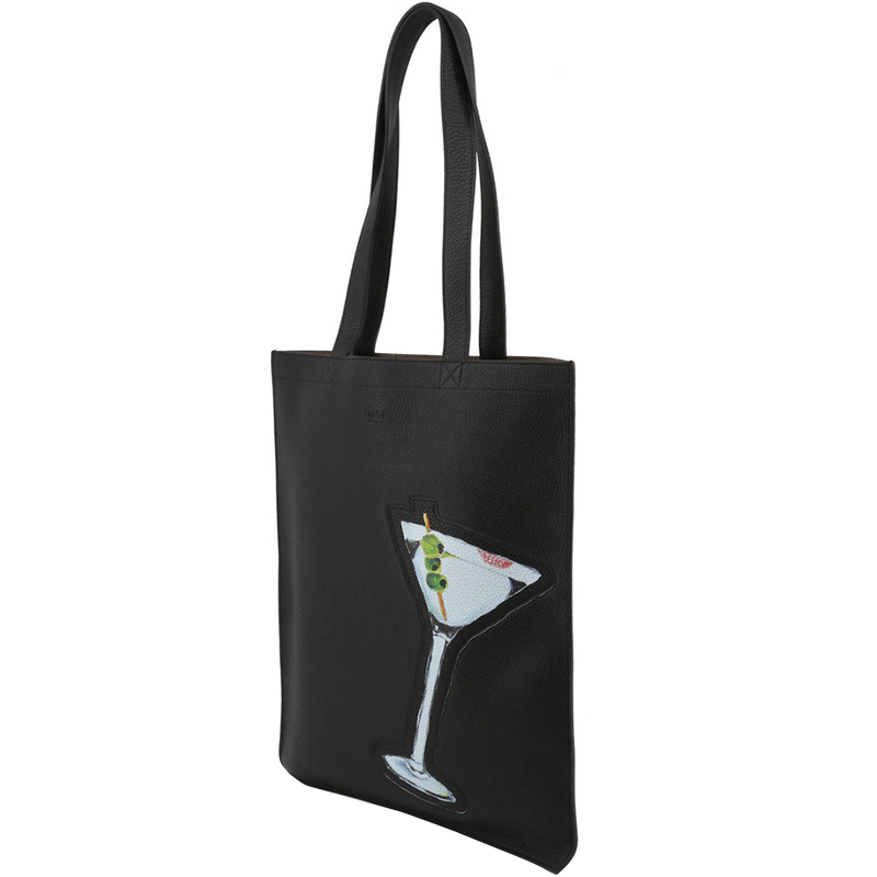 

Fendi Black Leather Shopper Tote