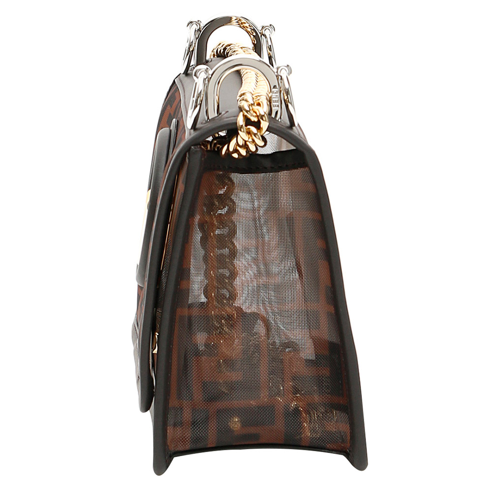 

Fendi Brown Leather Mini Kan Bag