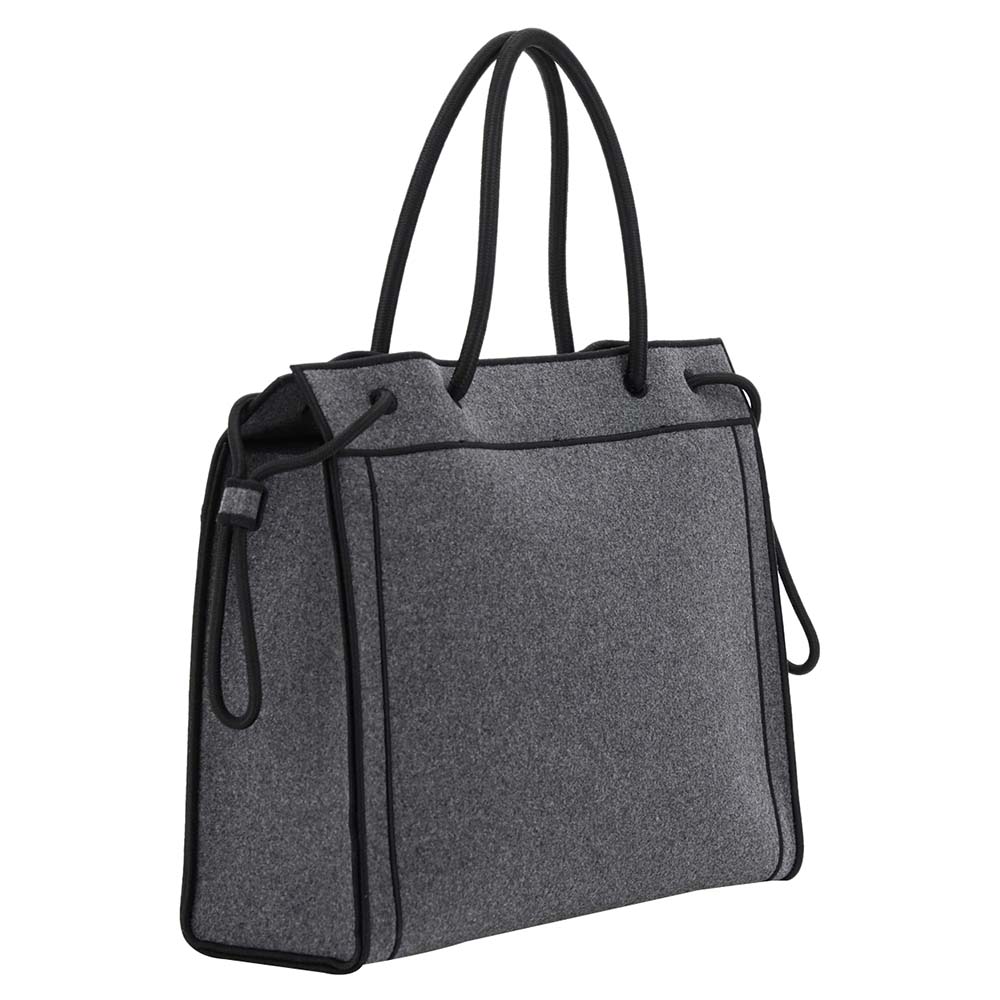 

Fendi Gray Wool Shopper Tote, Grey