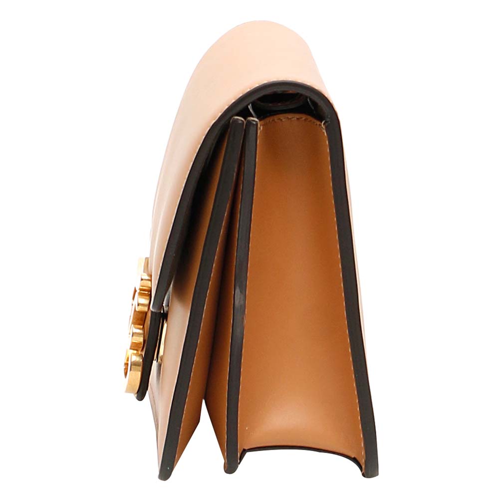 

Fendi Brown Leather FF Kaligraphy Bag