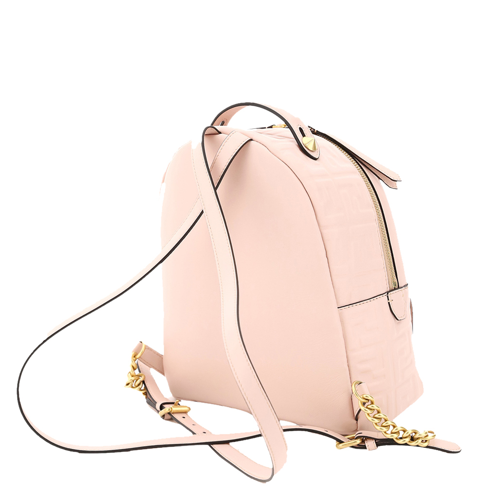 

Fendi Nude/Rose Nappa Leather Ff Mini Backpack, Multicolor