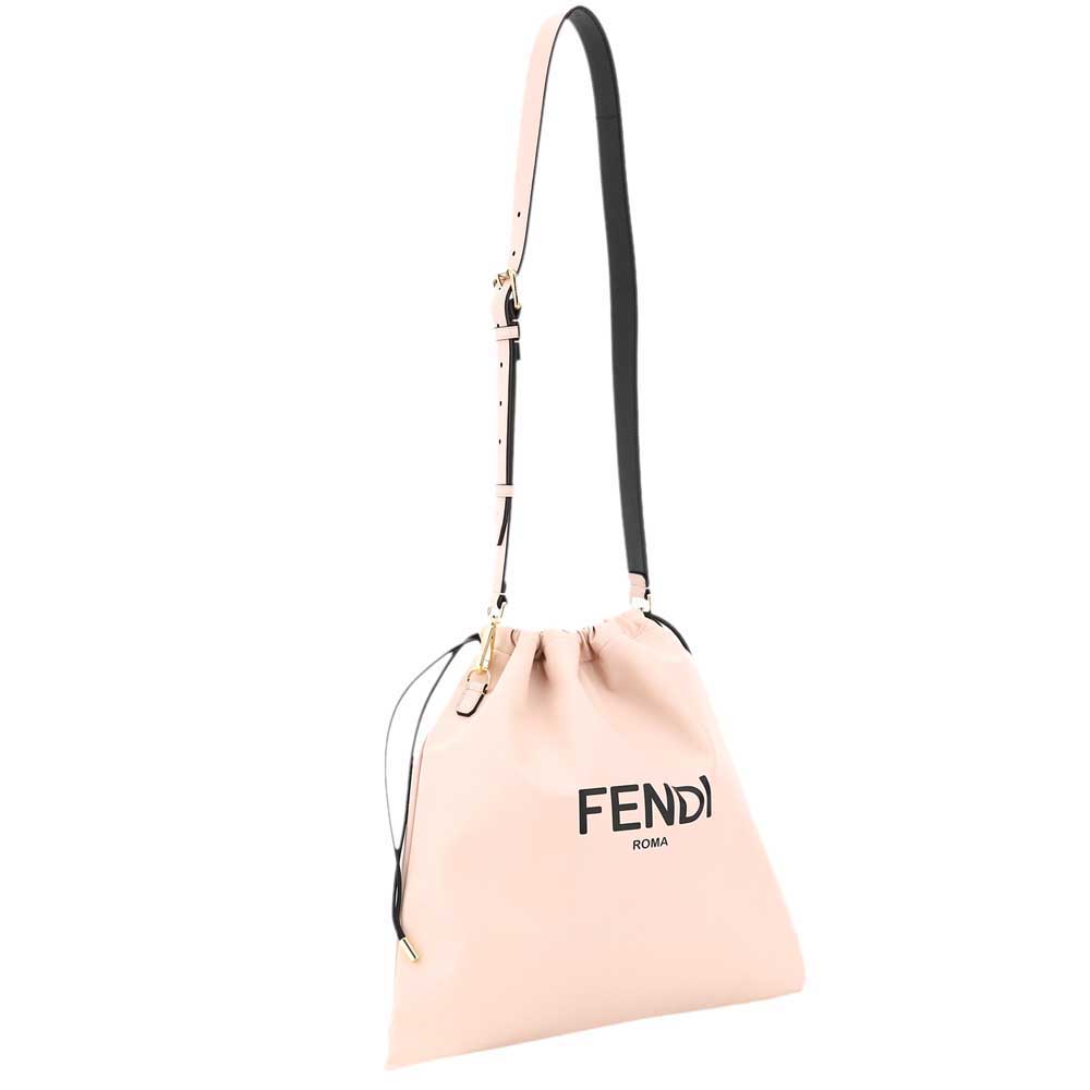 

Fendi Rose Leather Medium Pack Pouch Bag, Pink