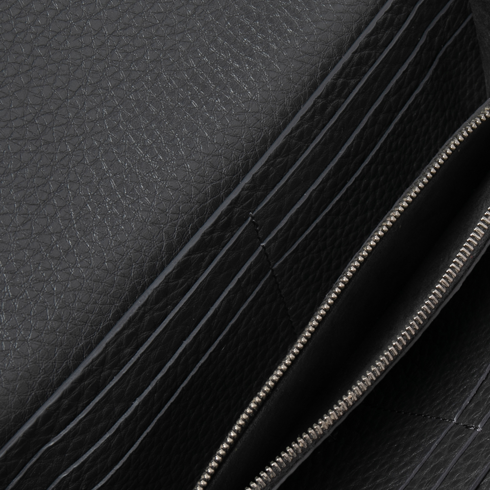 

Fendi Beige Selleria Leather Whipstitch Flap Continental Wallet