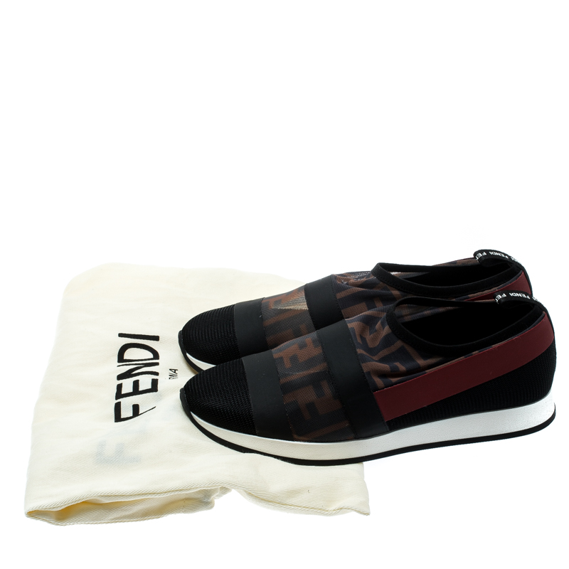 Fendi runway mesh ff hotsell trainer sneakers