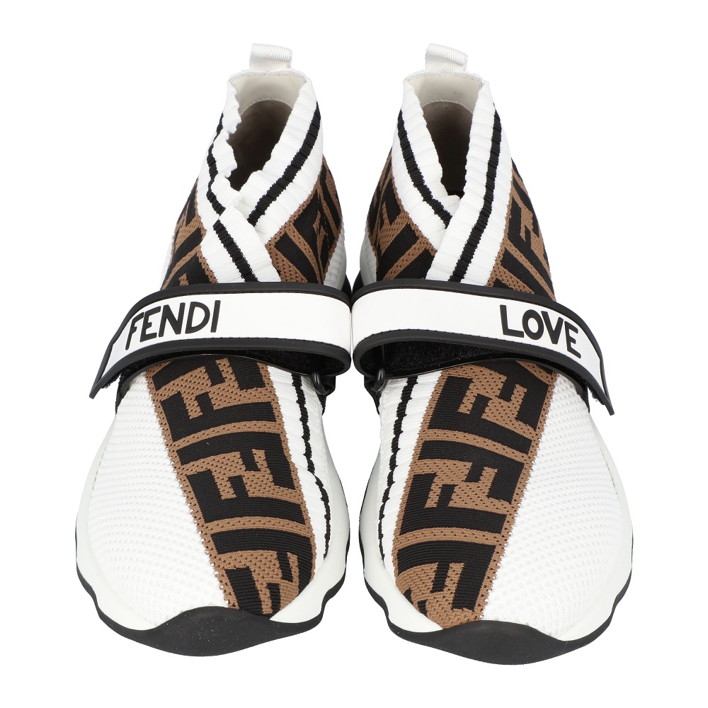 

Fendi White Rockoko Sneakers Size