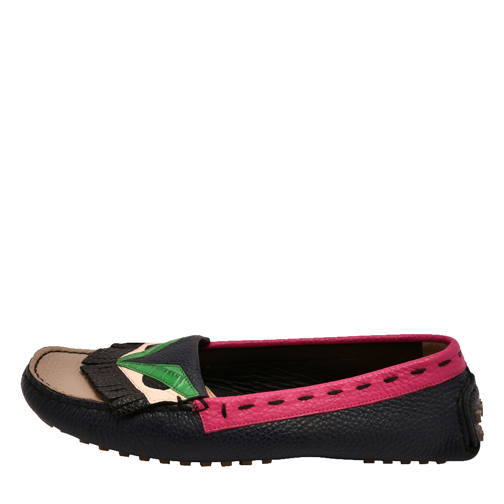 fendi monster loafers