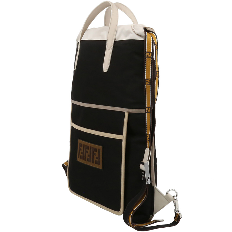 

Fendi Black Nylon and Leather Backpack