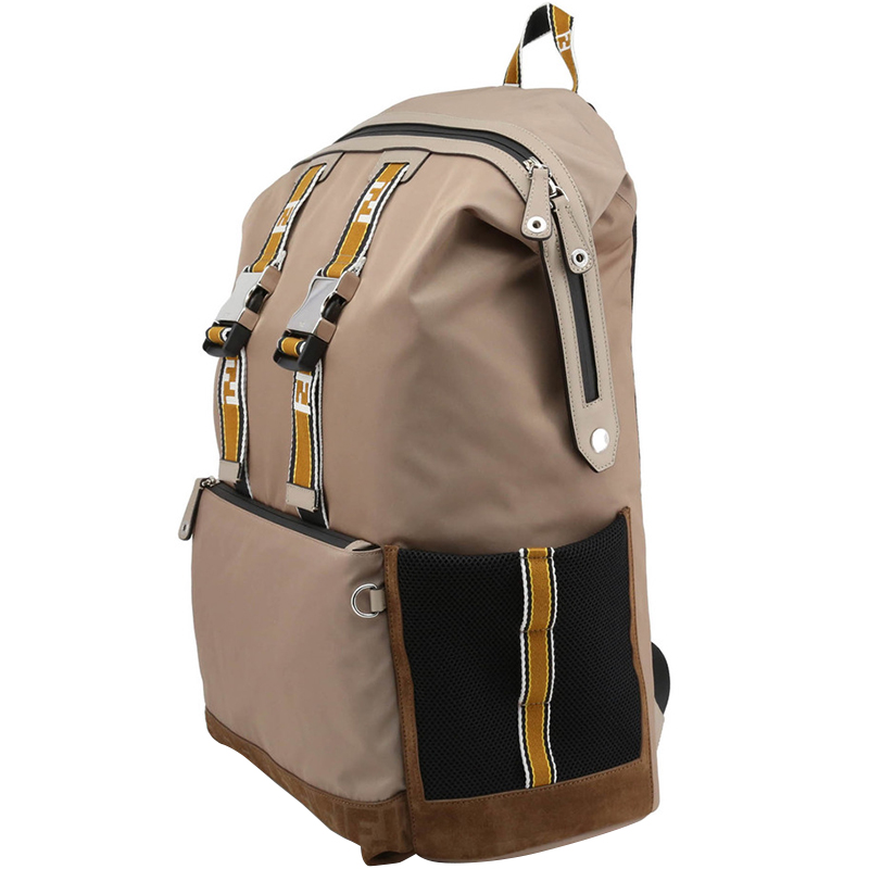 

Fendi Brown Nylon and Leather Backpack