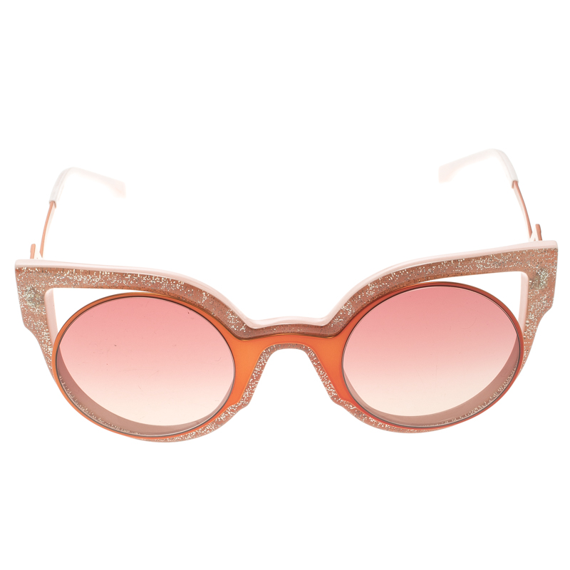 Goggle glasses Fendi Pink in Metal - 35775747