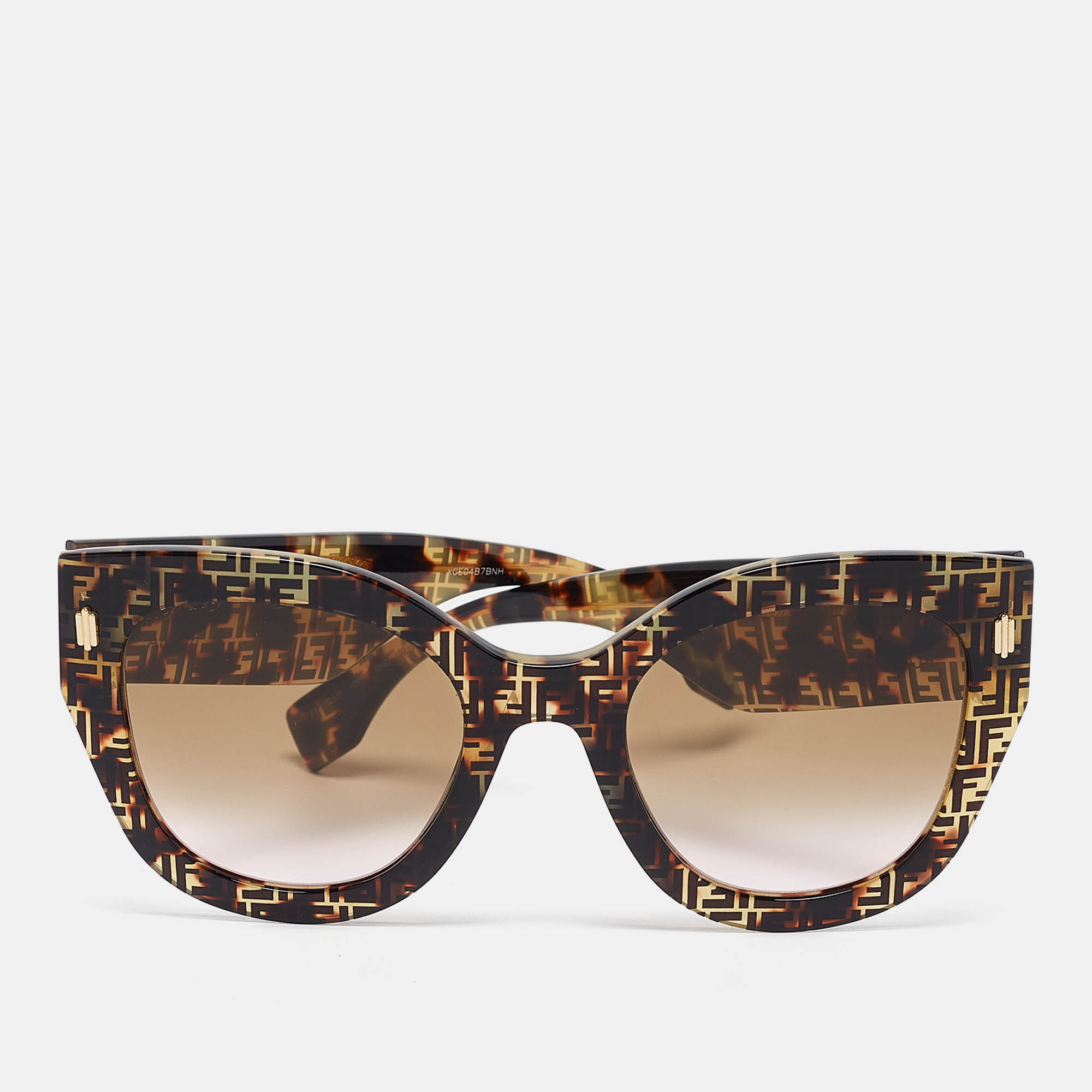 

Fendi Havana/Brown Gradient FF0435/S FF Cat-Eye Sunglasses