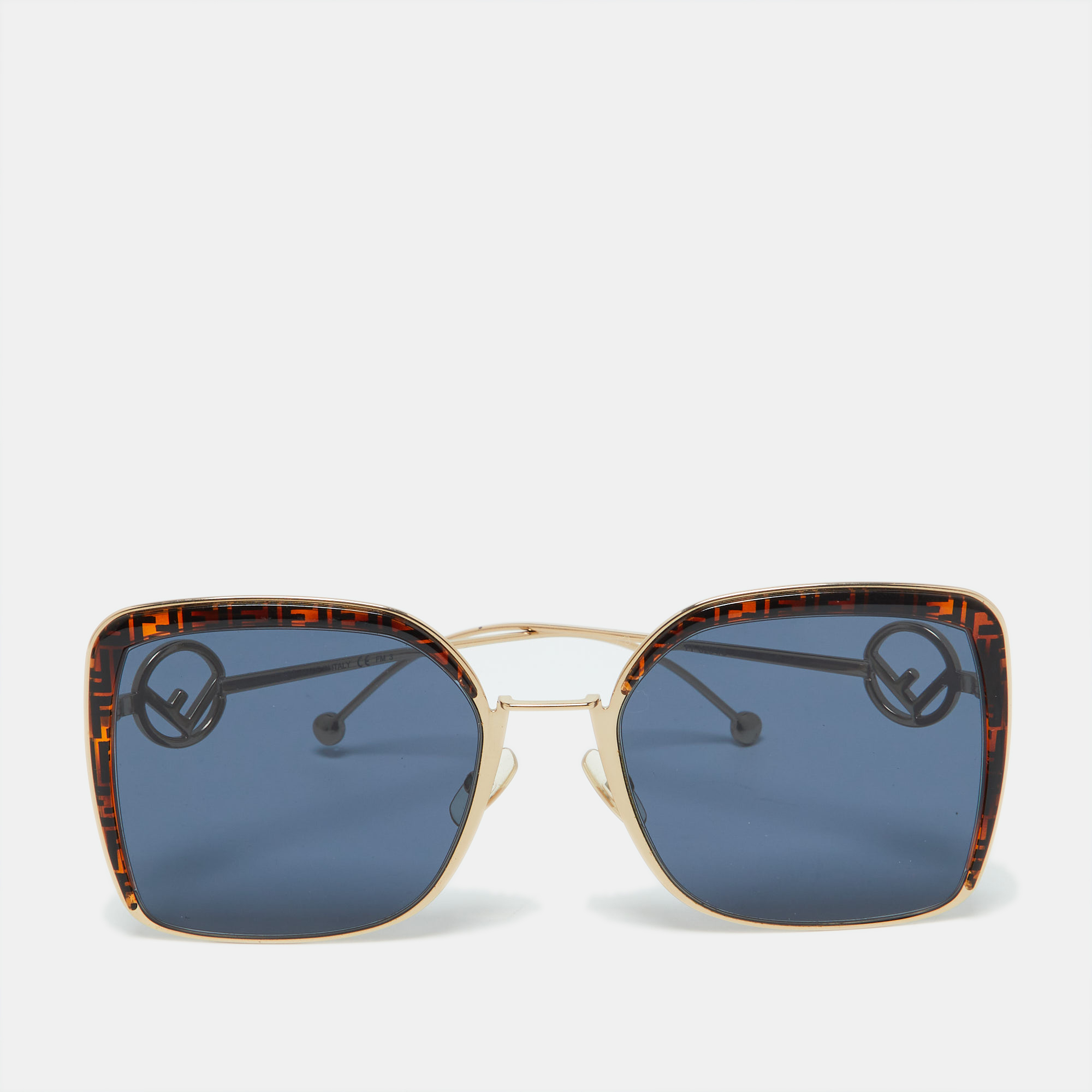 Pre-owned Fendi Ff Cat Eye Sunglasses In Blue