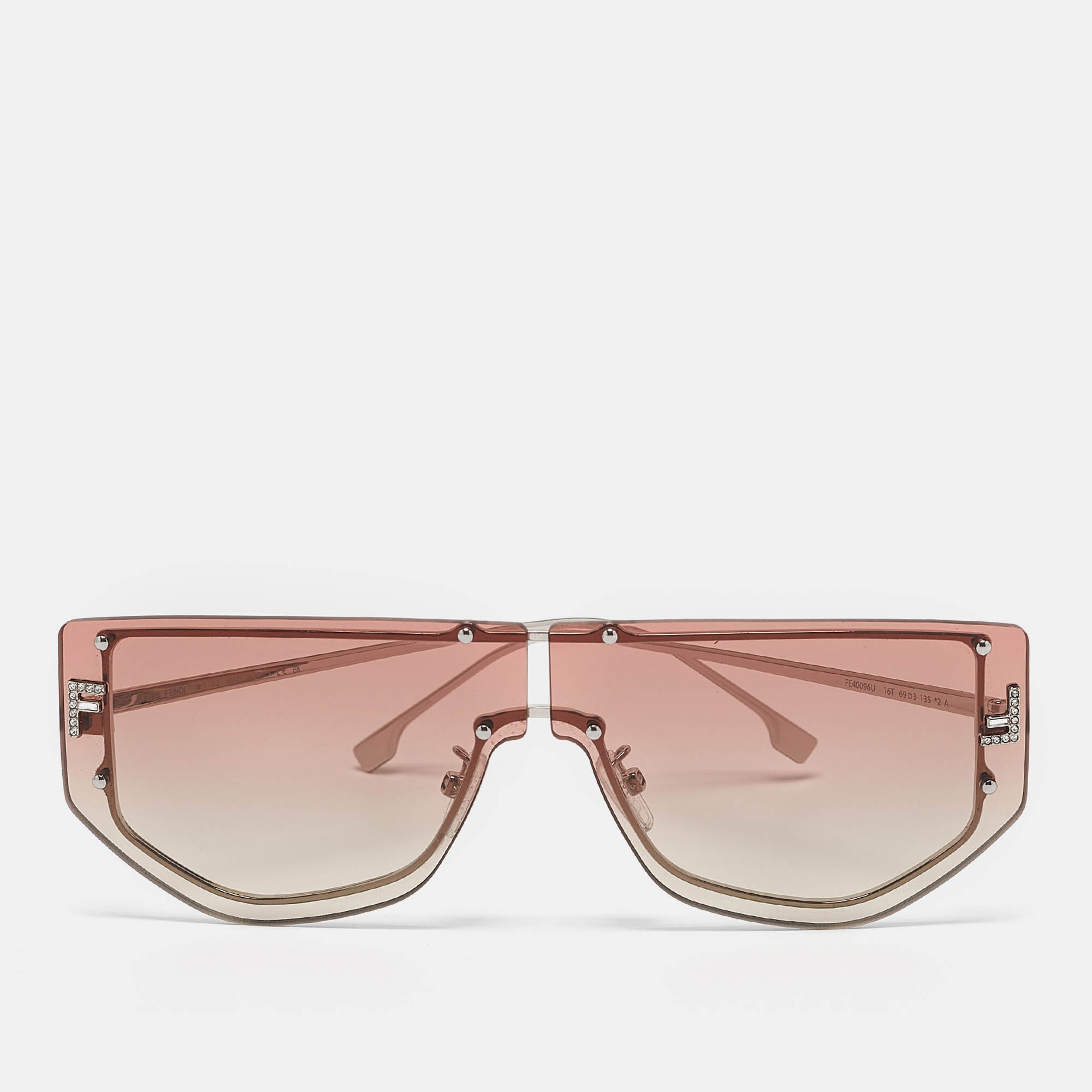 

Fendi Brown Gradient FF40096U Fendi First Shield Sunglasses