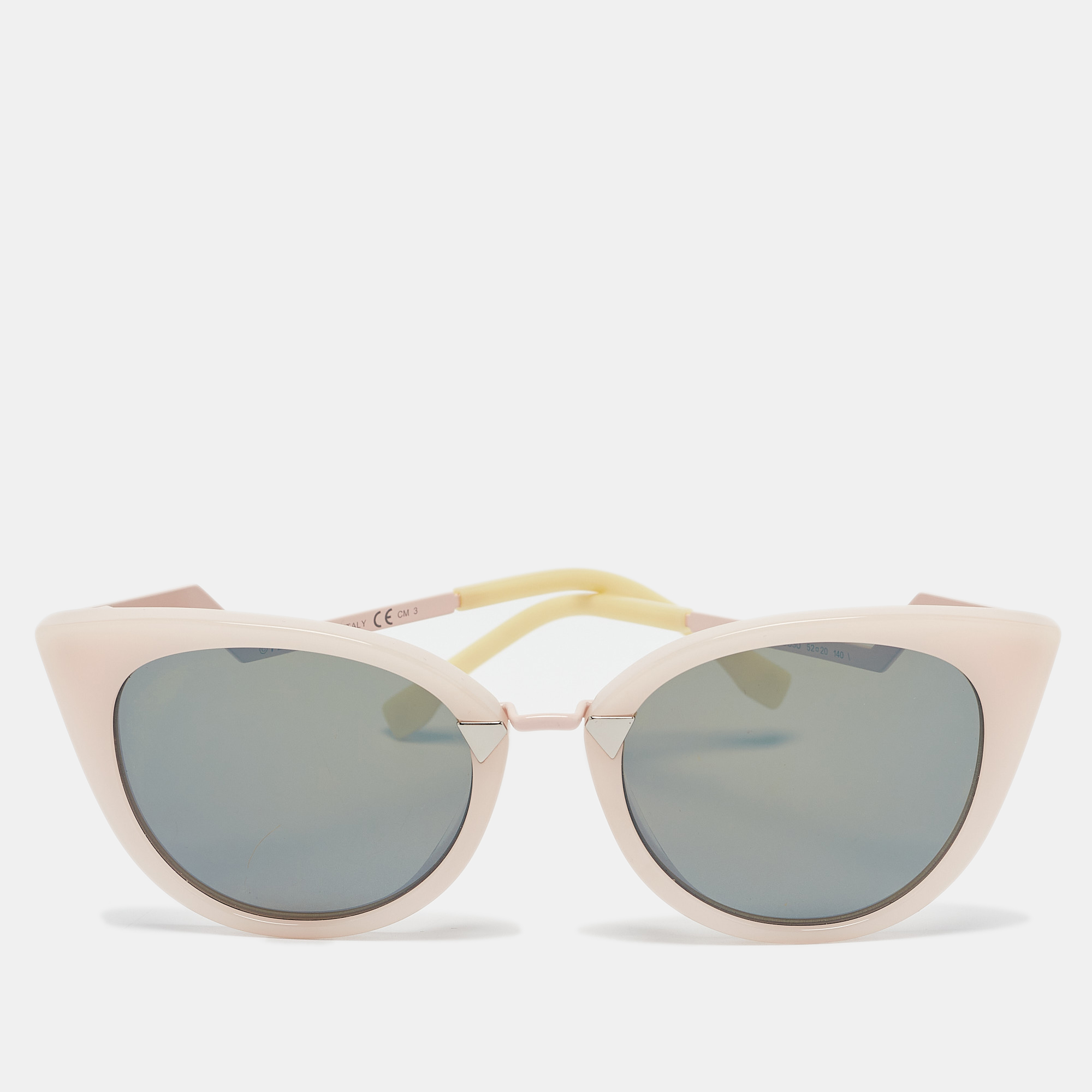 

Fendi Pink/Brown Mirrored FF0118/S Cat-Eye Sunglasses