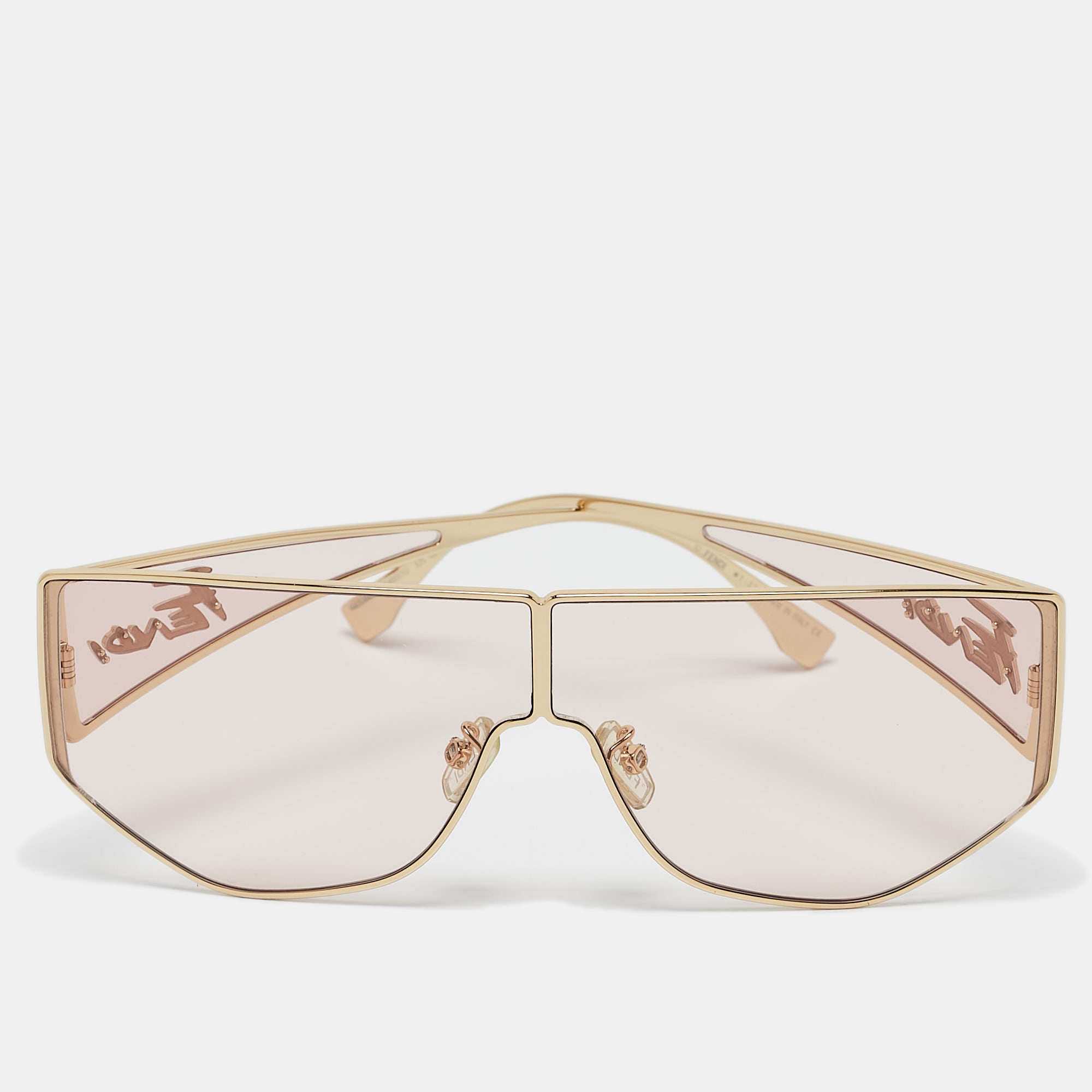 

Fendi Gold Tone/Pink FE40051U Disco Shield Sunglasses