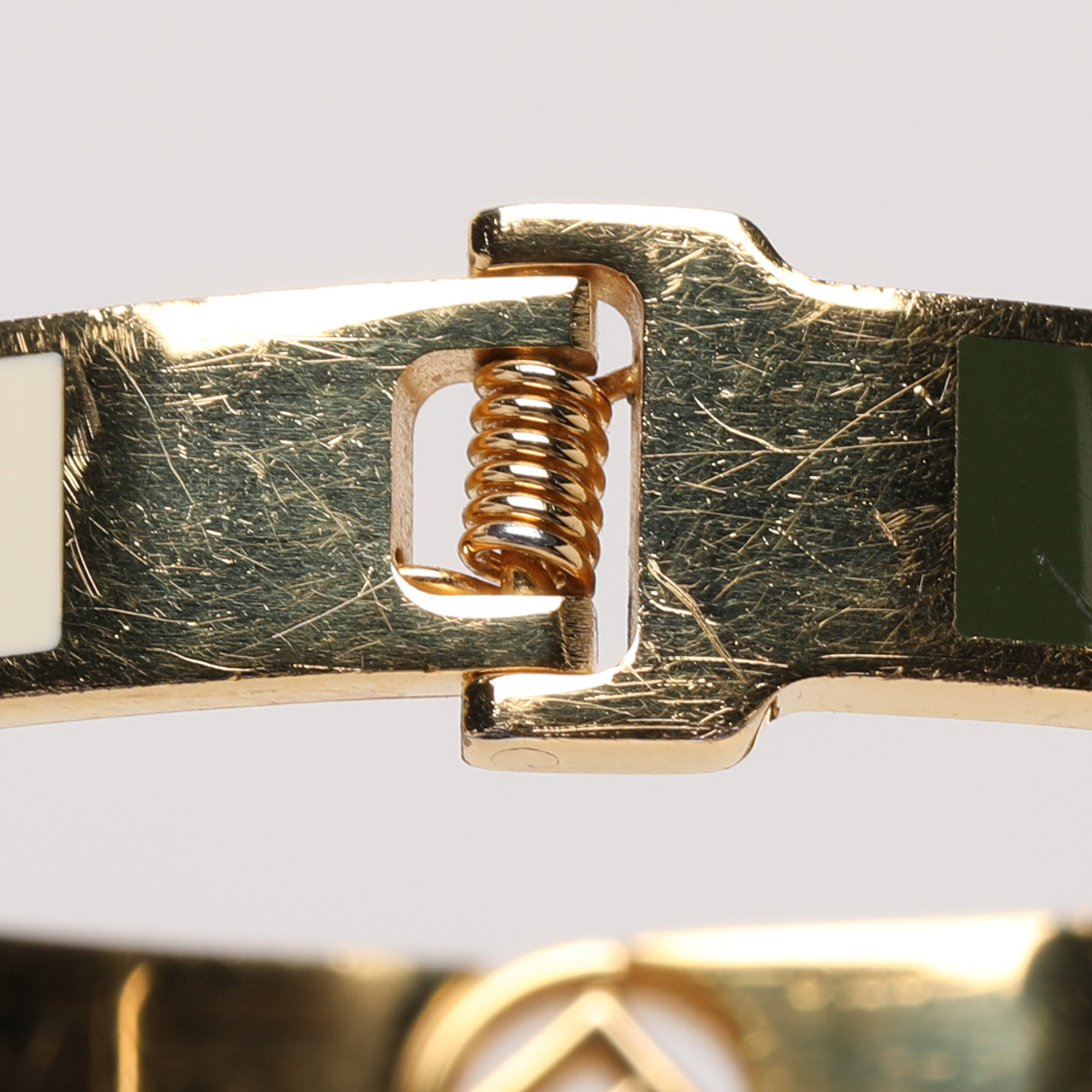 Fendi F is Fendi Bicolor Enamel Gold Tone Bracelet S 