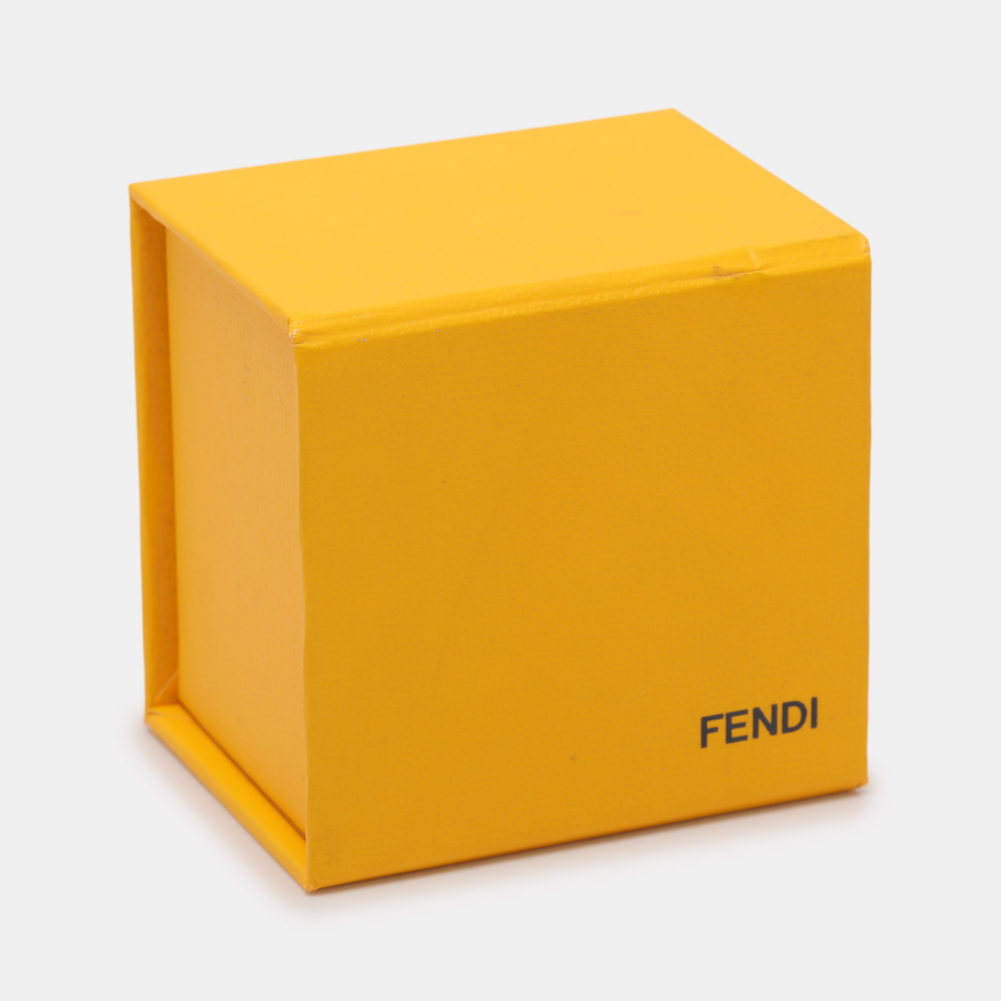 Fendi Fendista Two Tone Enamel Gold Tone Bracelet S 