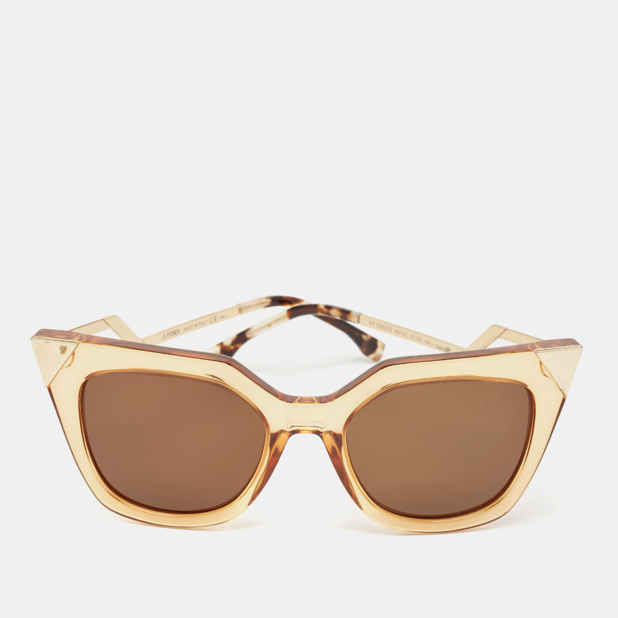 

Fendi Brown/Gold FF0060/S Iridia Cat Eye Sunglasses