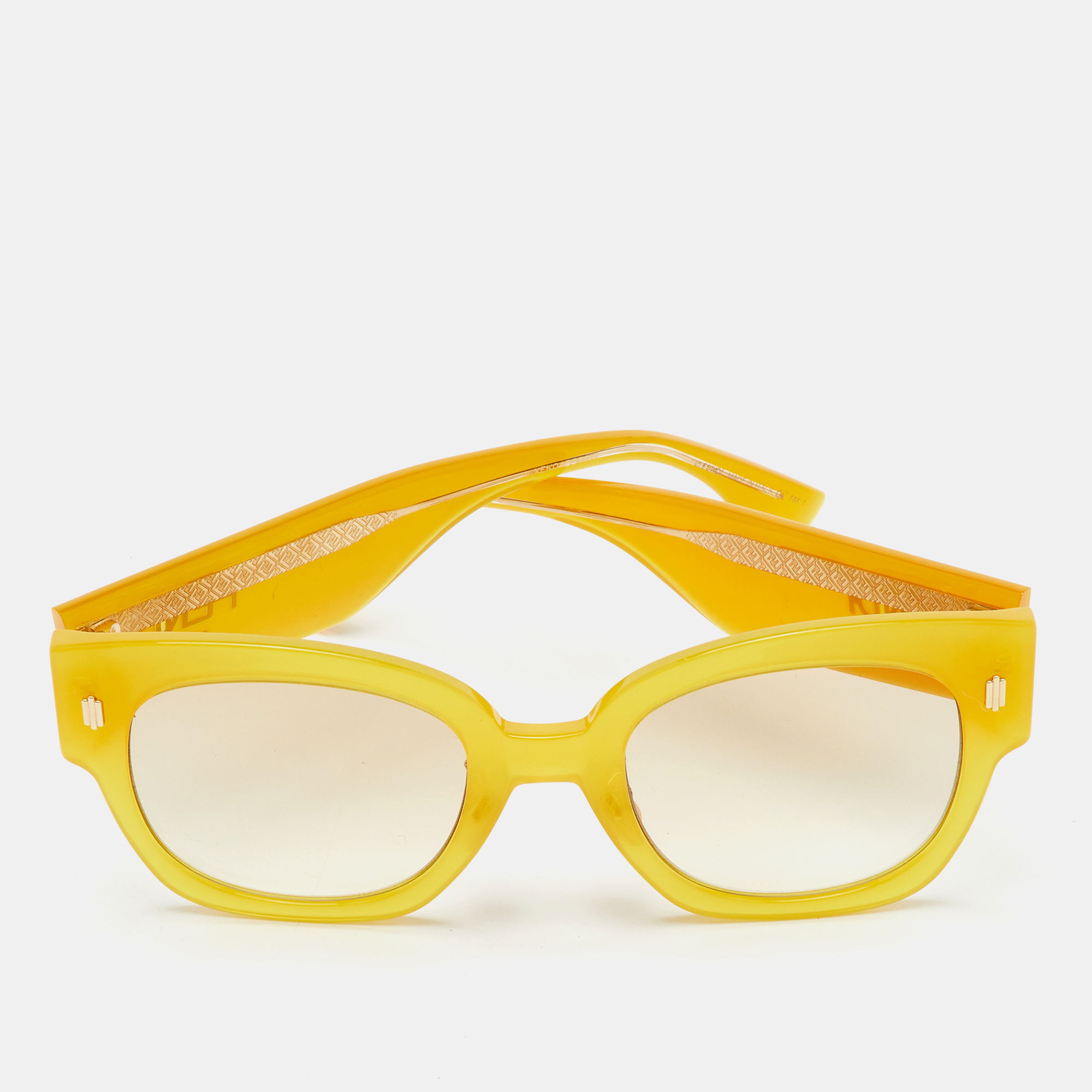 

Fendi Yellow/Beige Gradient FF0458 Square Sunglasses
