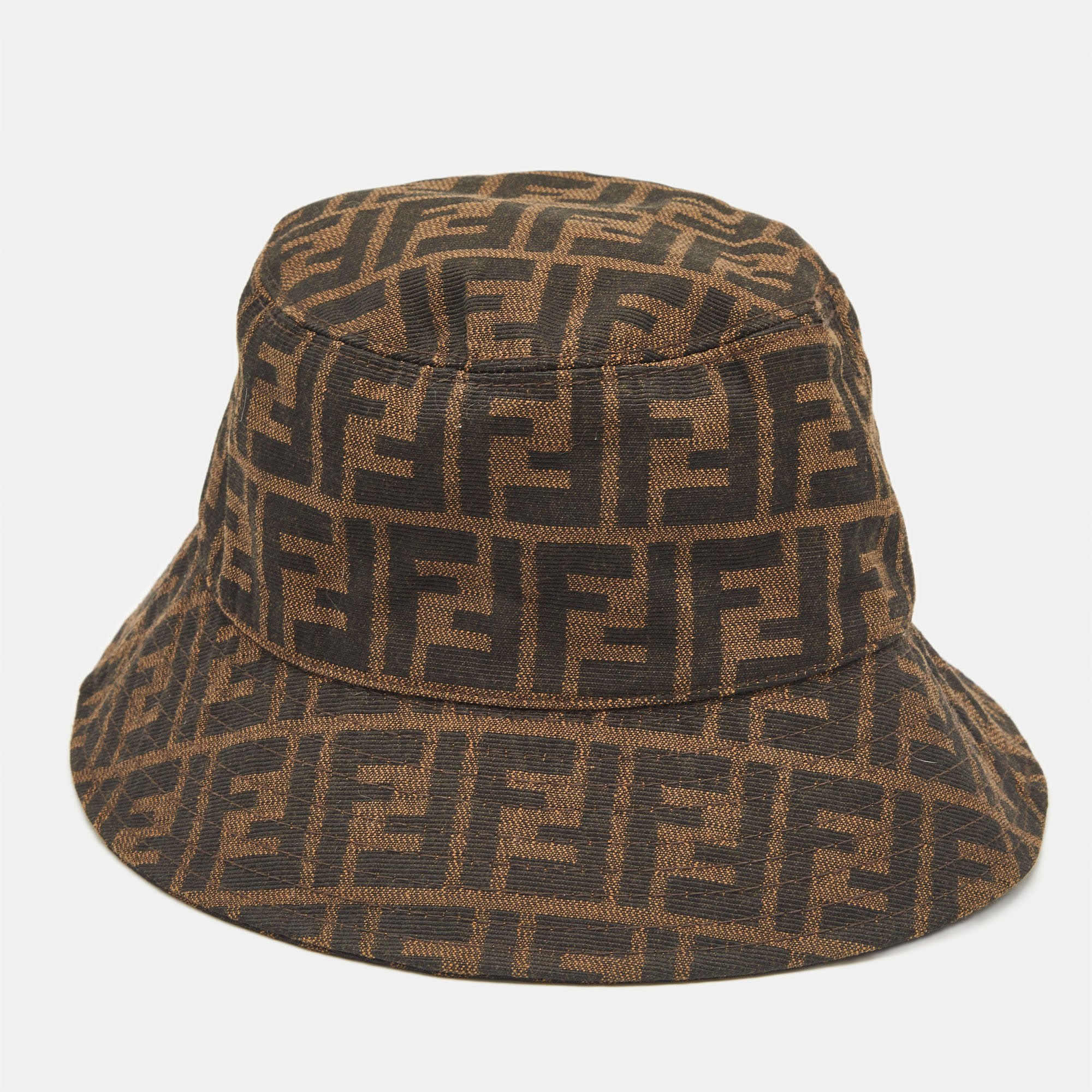 

Fendi Brown Zucca Jacquard Bucket Hat
