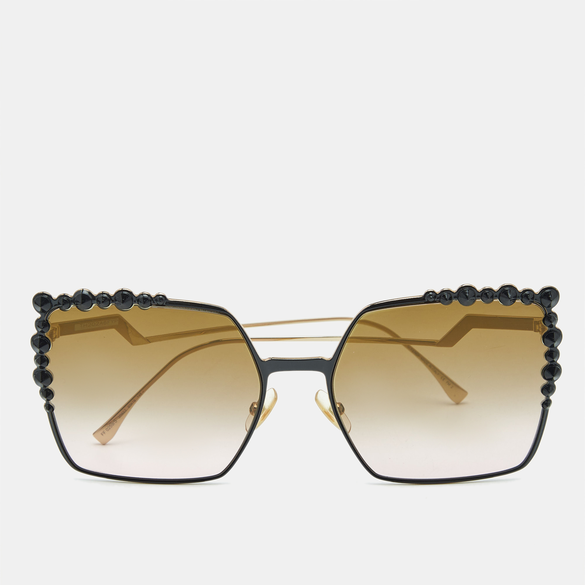 

Fendi Brown Gradient FF 0259/S Embellished Oversized Sunglasses