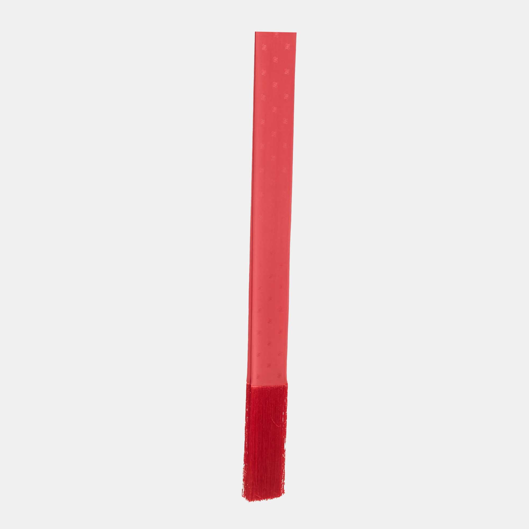 

Fendi Red Silk Karligraphy Fringed Scarf, Pink