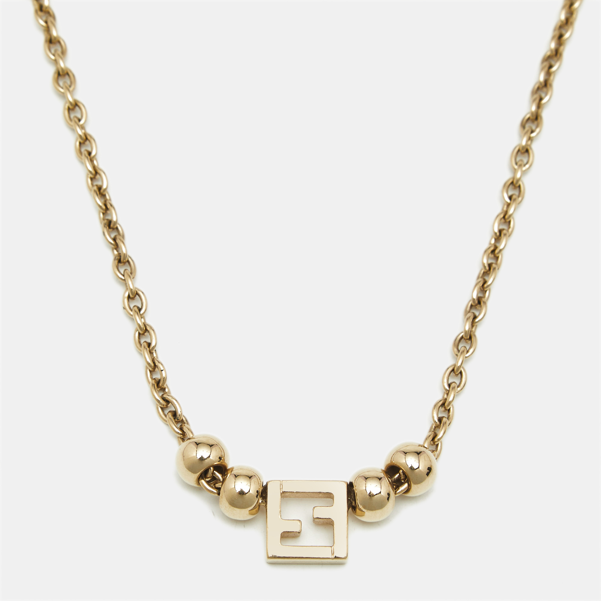 

Fendi F is Fendi Gold Tone Necklace