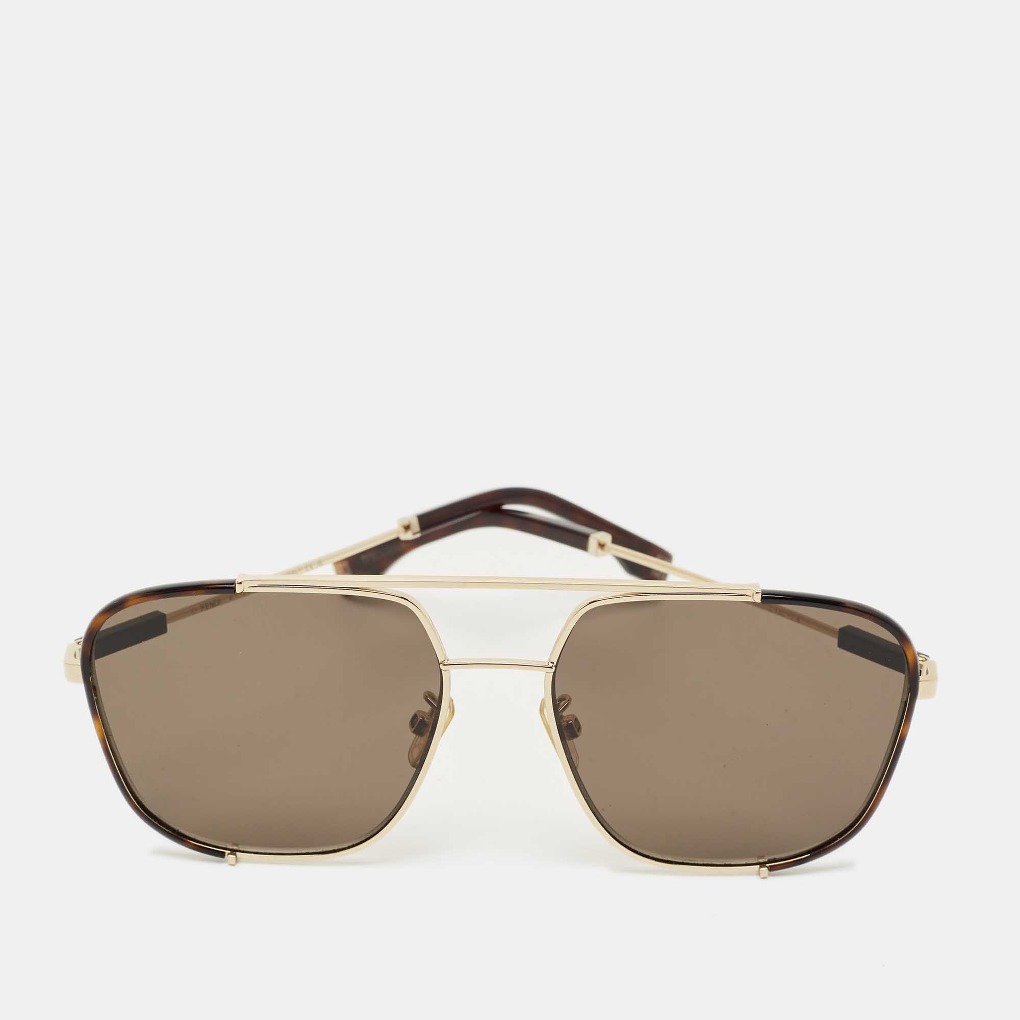 

Fendi Brown FF 40059U Square Sunglasses