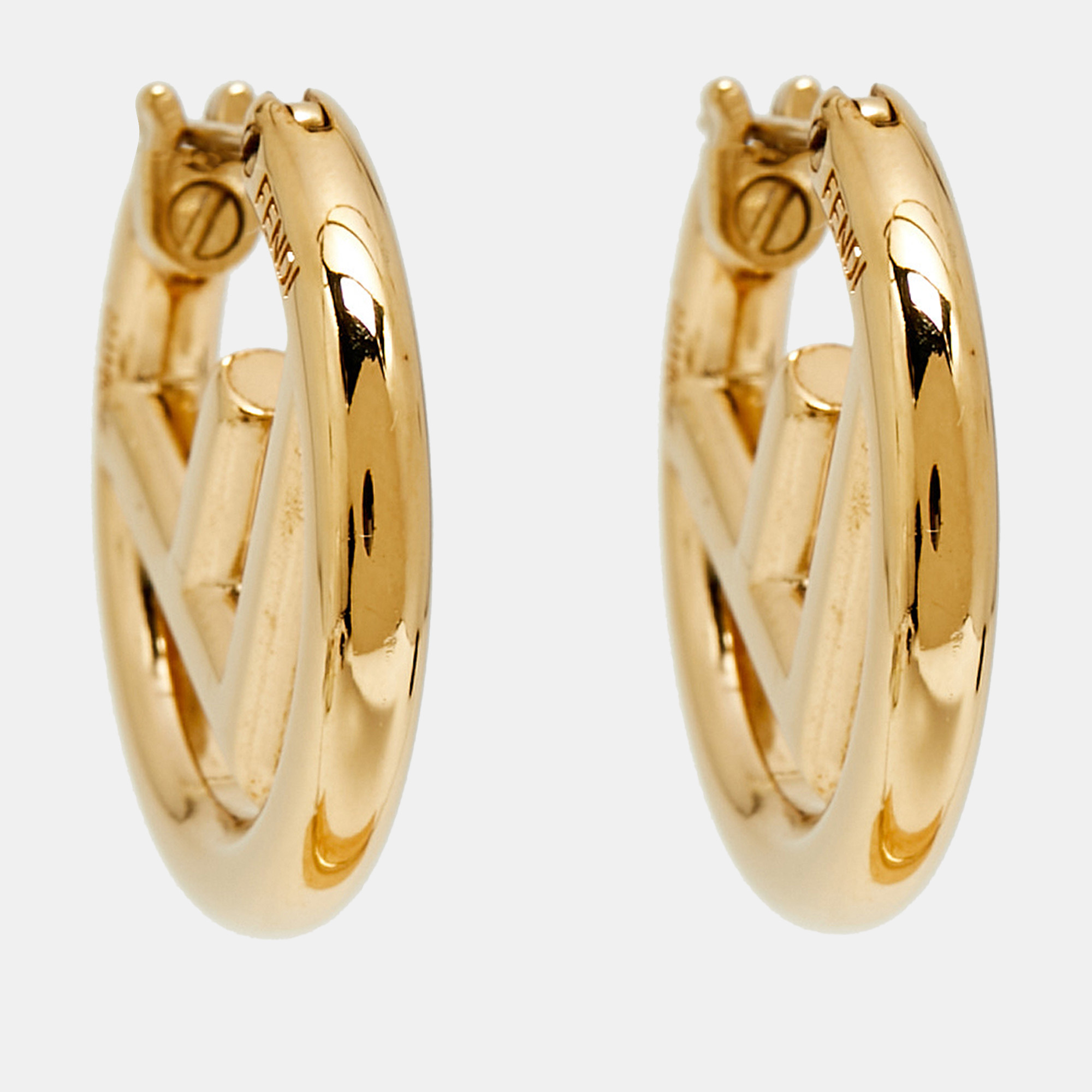 

Fendi F is Fendi Gold Tone Earrings